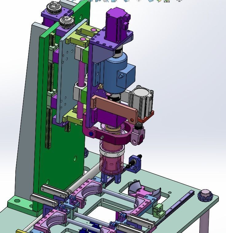 Ultrasonic Welding Leak Testing Production Line for Thermos 3D model_9