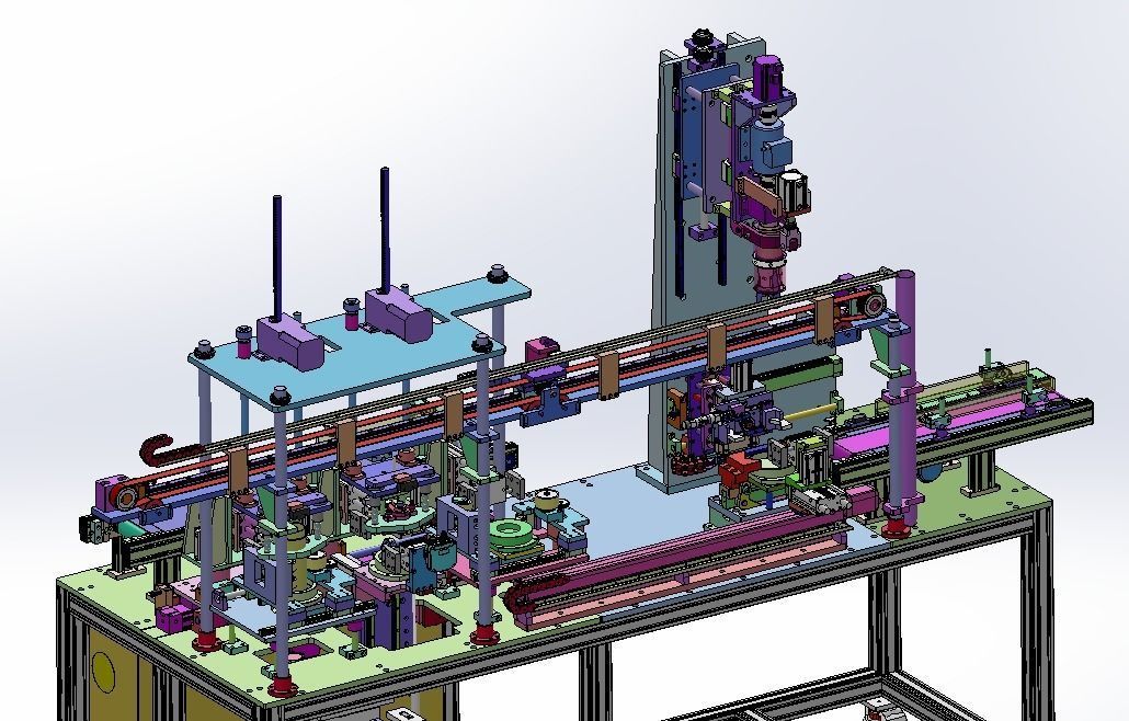 Ultrasonic Welding Leak Testing Production Line for Thermos 3D model_10