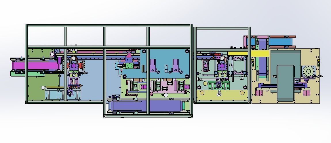 Ultrasonic Welding Leak Testing Production Line for Thermos 3D model_2