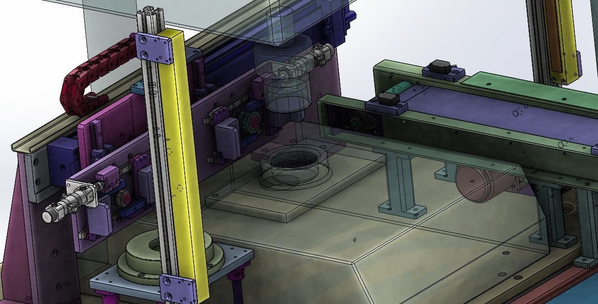 Ultrasonic Welding Leak Testing Production Line for Thermos 3D model_6
