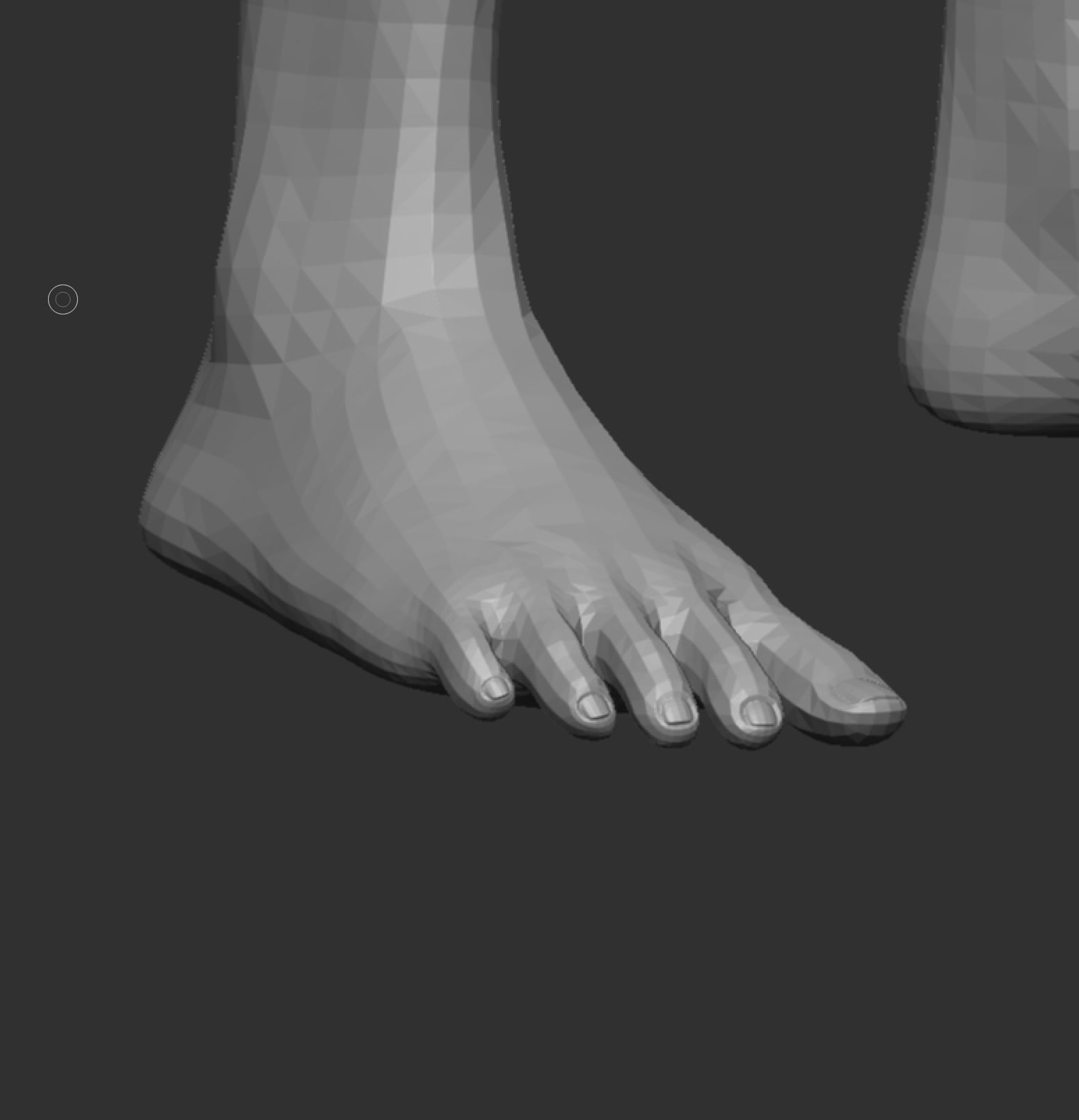 Low Poly Woman Athletic Body Happy Face Low-poly 3D model_6