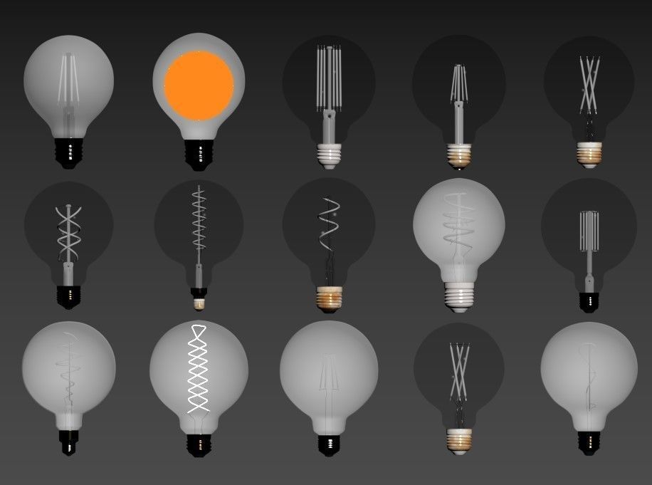 Light Bulb Pack 3D model_1