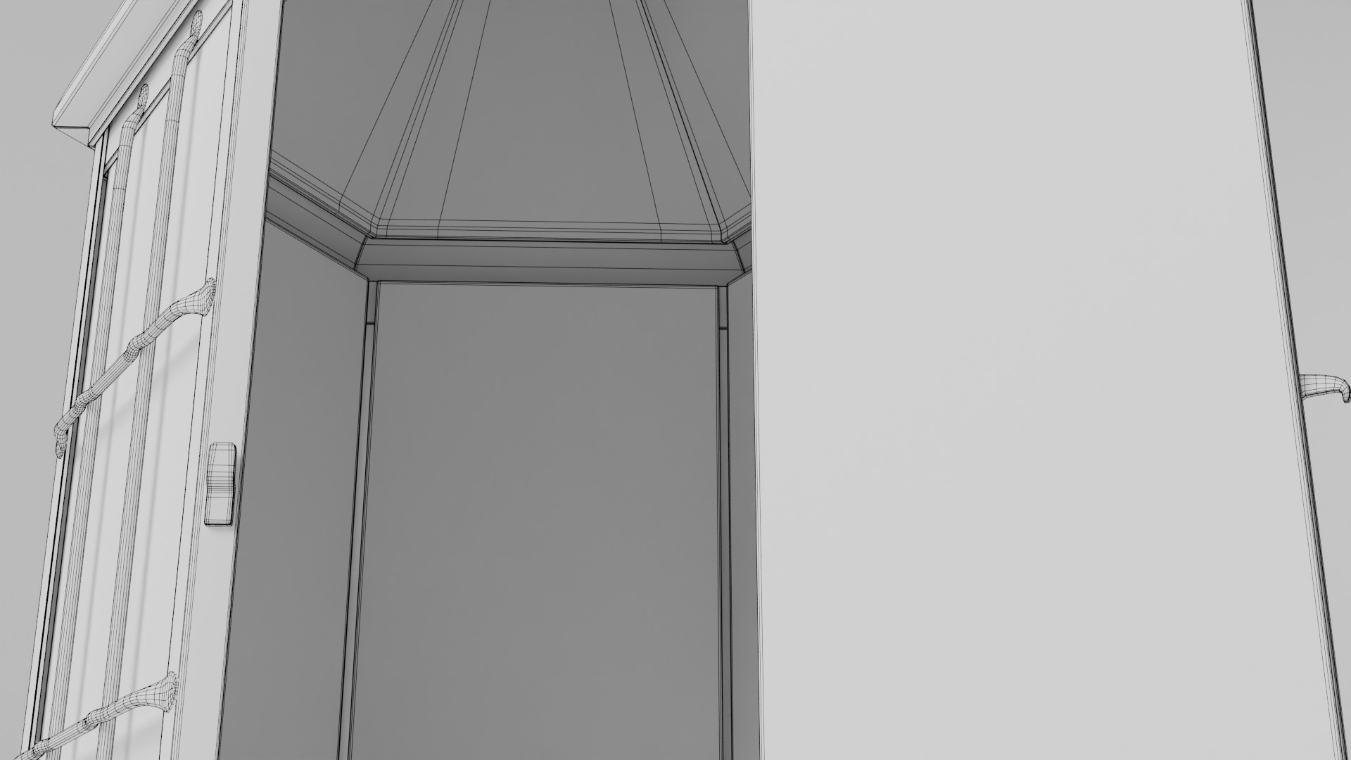 Rusty brass candle lantern 3D model_13