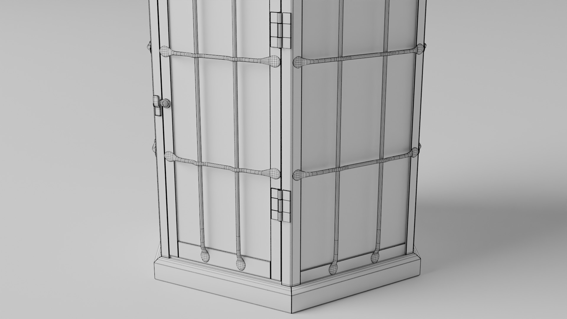 Rusty brass candle lantern 3D model_12