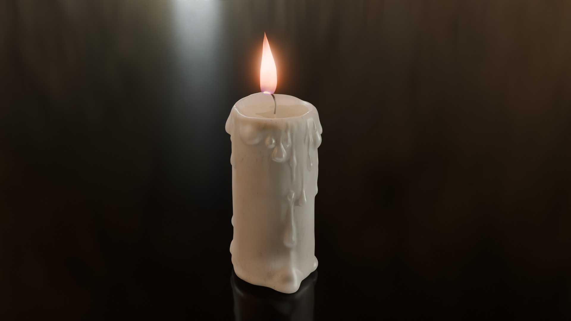 Rusty brass candle lantern 3D model_16