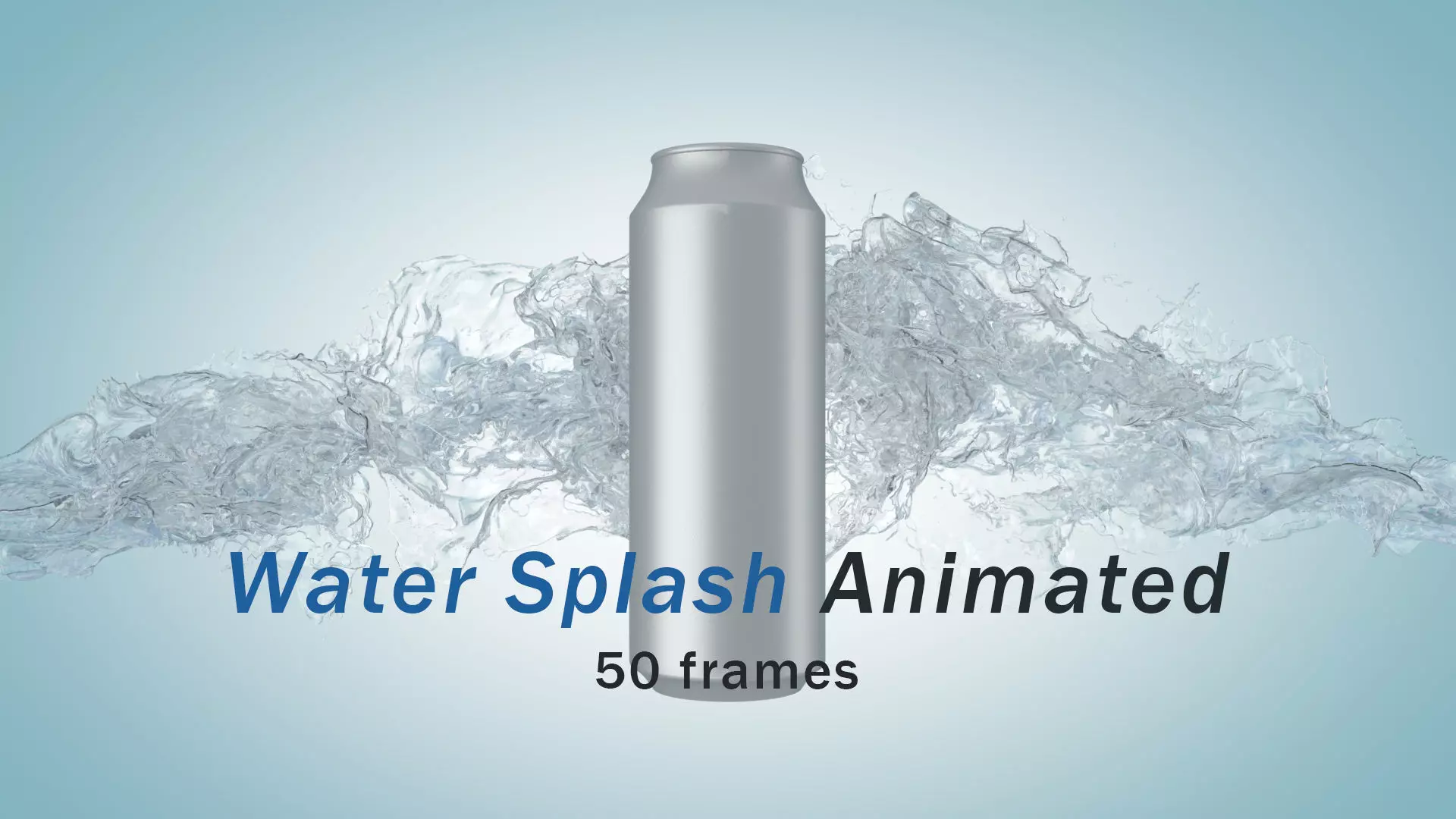 Water Splash Animated 3D model 3D model_0