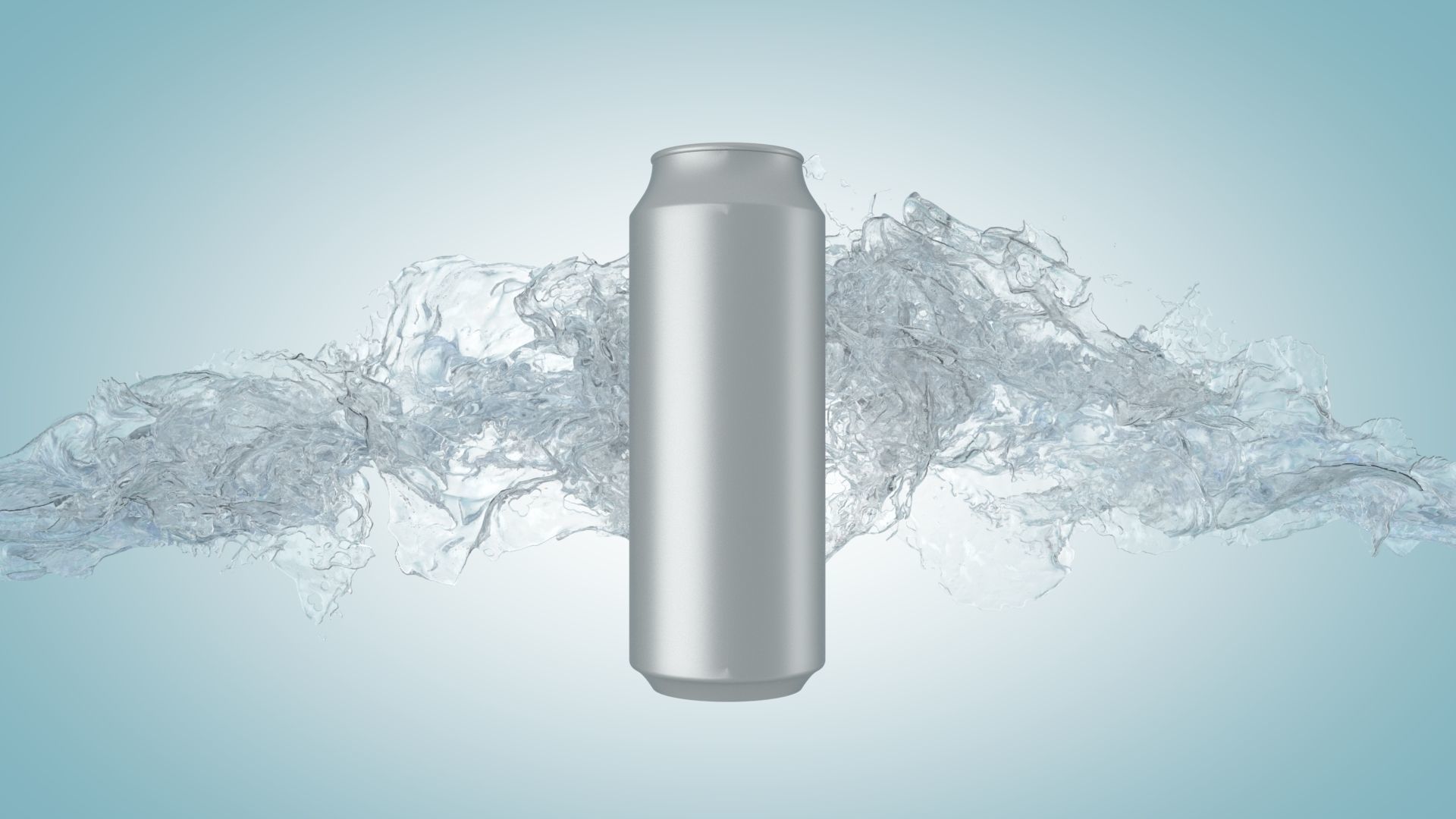 Water Splash Animated 3D model 3D model_2