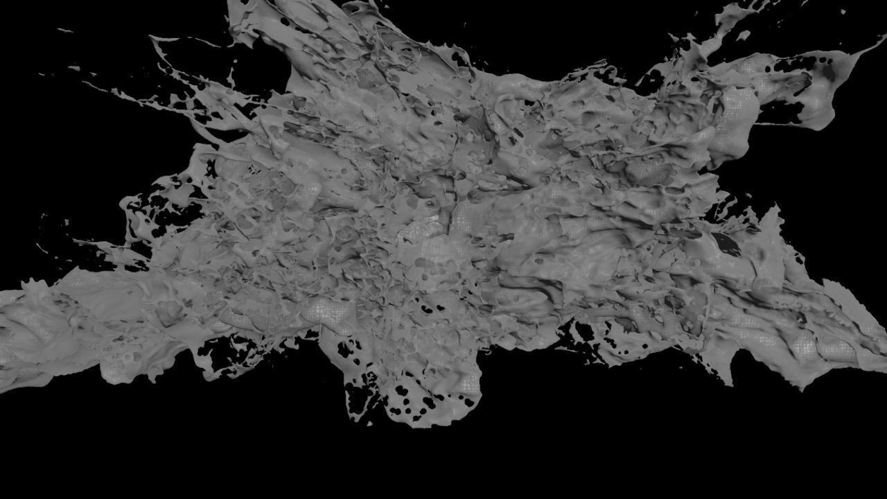 Water Splash Animated 3D model 3D model_3