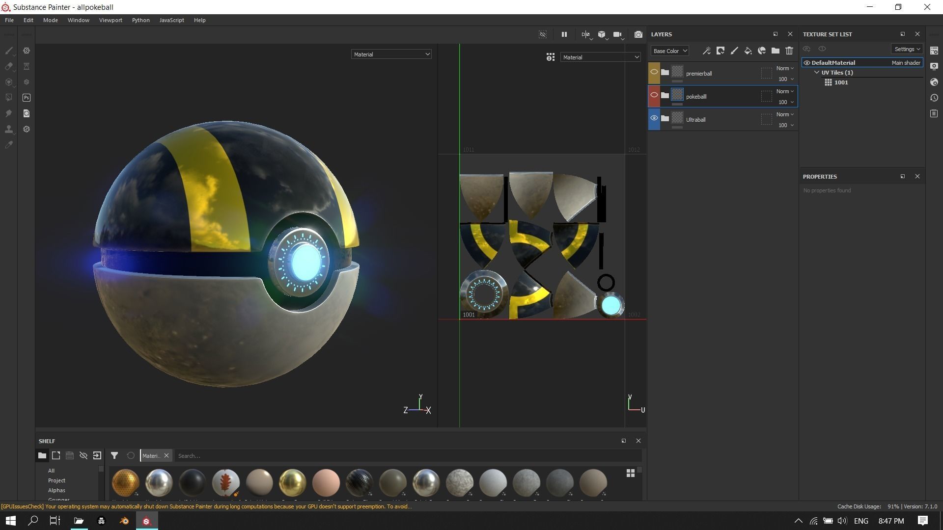 Realistic pokeball - Pokemon Low-poly 3D model_10