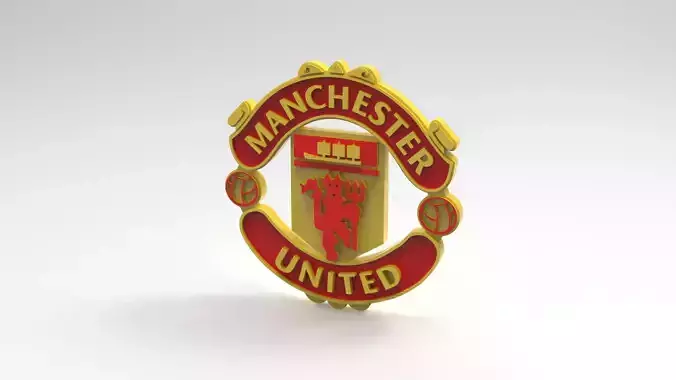 MANCHESTER UNITED  FC LOGO 3D MODEL