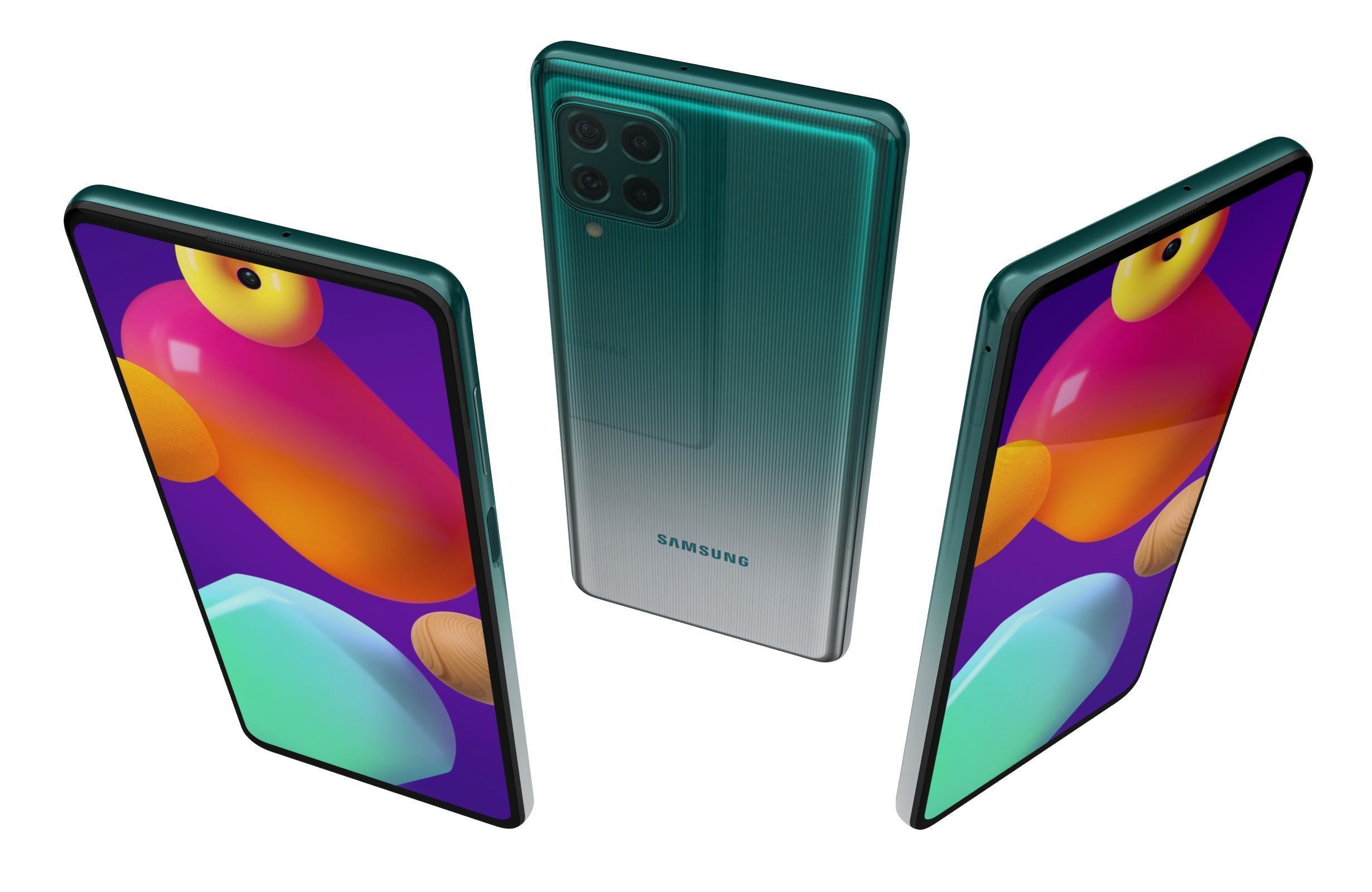 Samsung Galaxy M62 All Colors 3D model_2