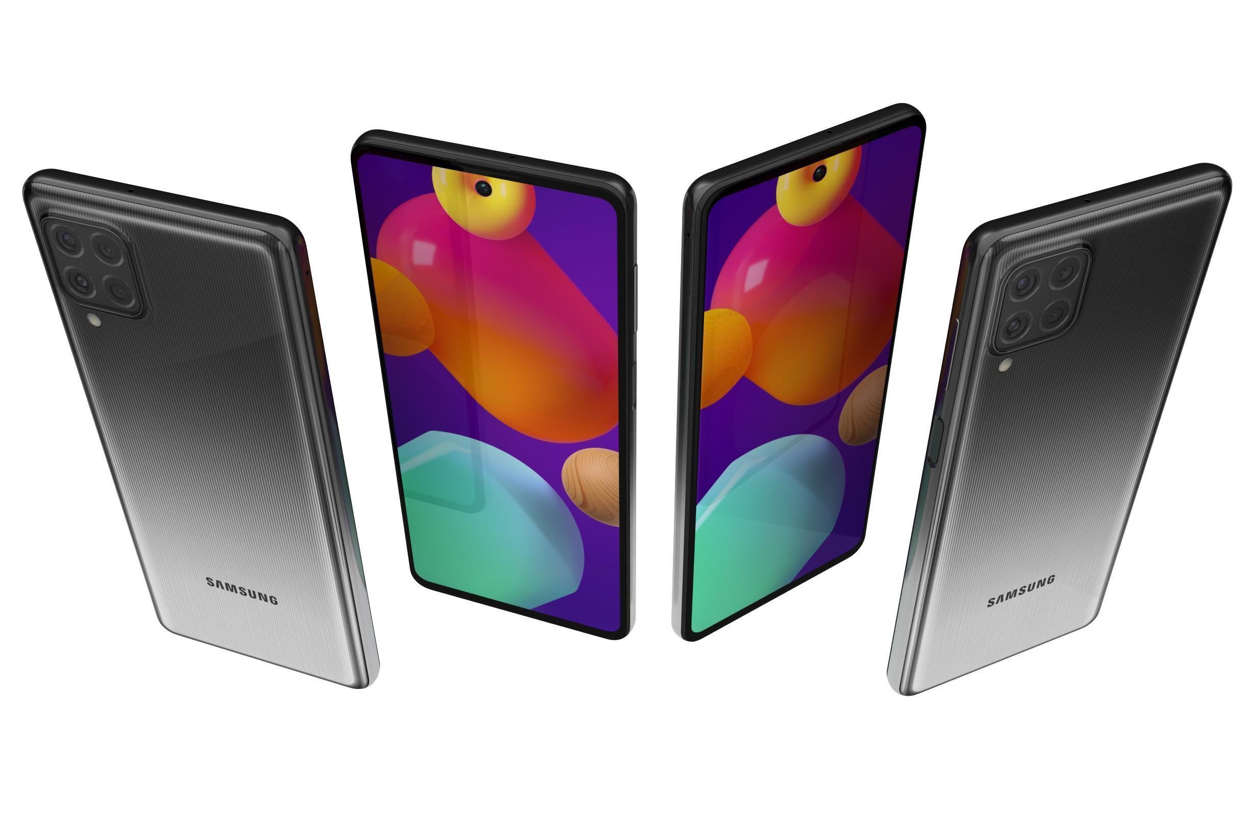 Samsung Galaxy M62 All Colors 3D model_12