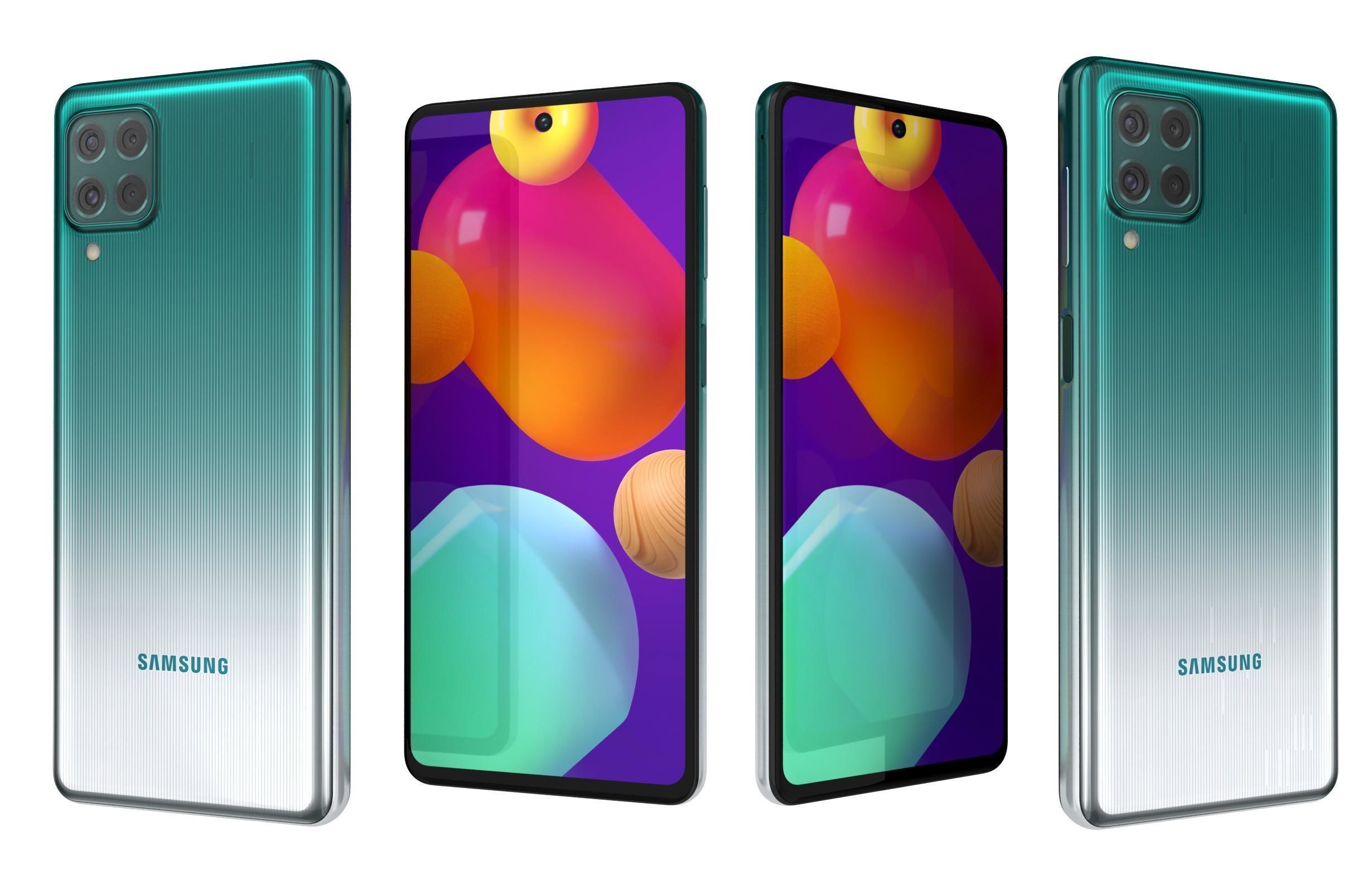 Samsung Galaxy M62 All Colors 3D model_4