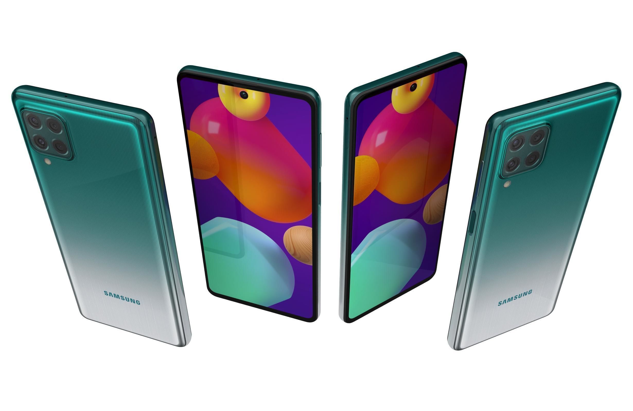Samsung Galaxy M62 All Colors 3D model_5