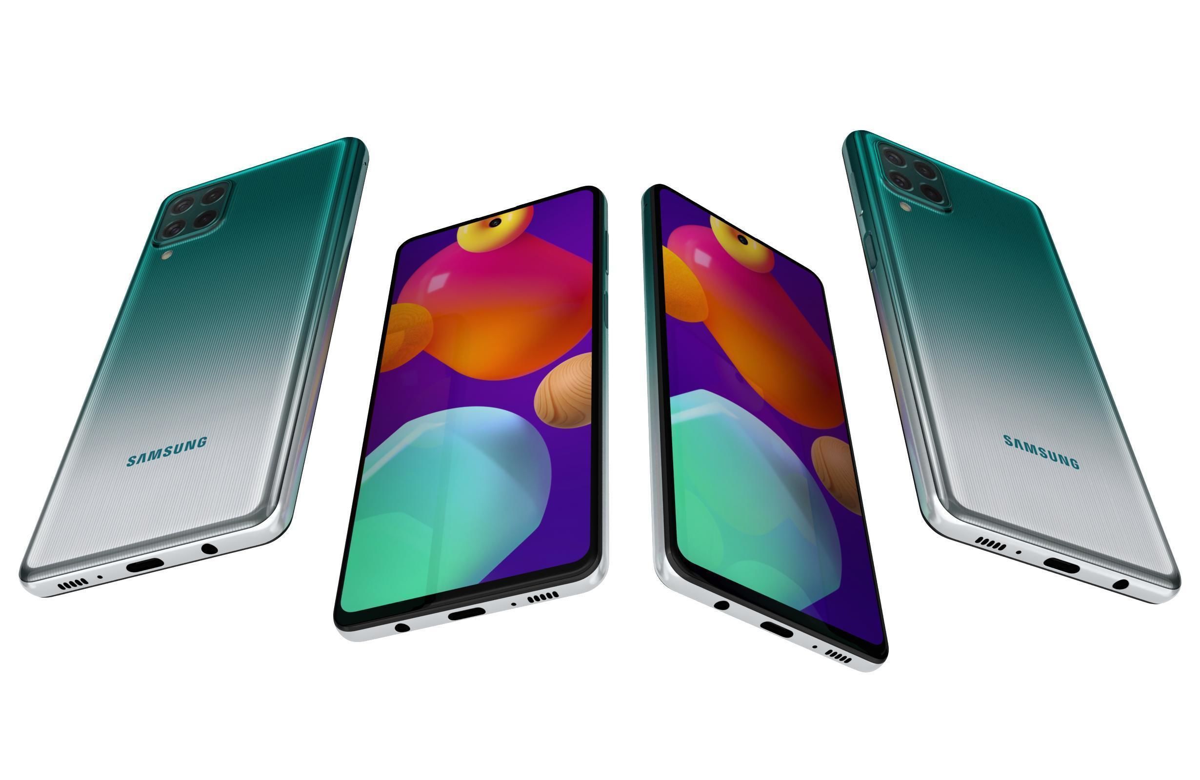 Samsung Galaxy M62 All Colors 3D model_6