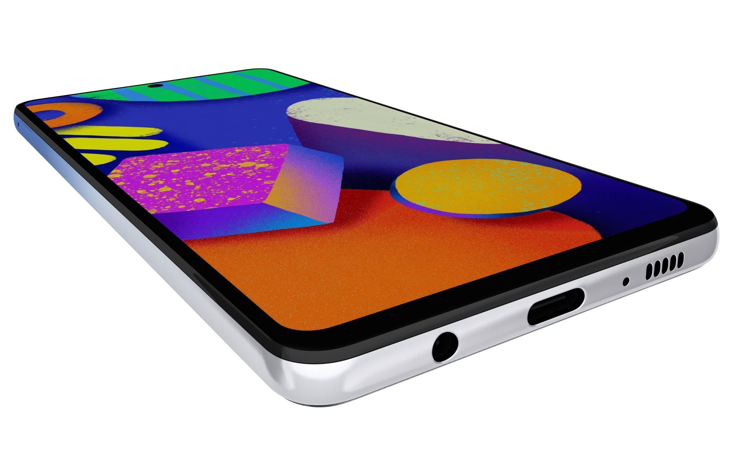 Samsung Galaxy F62 Laser Blue 3D model_12