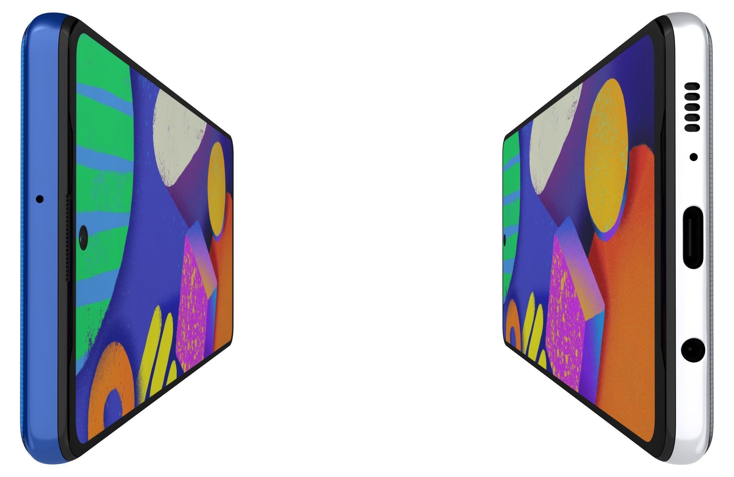 Samsung Galaxy F62 Laser Blue 3D model_8