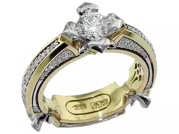 ring with stones 3D print model