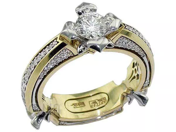 ring with stones 3D print model_0