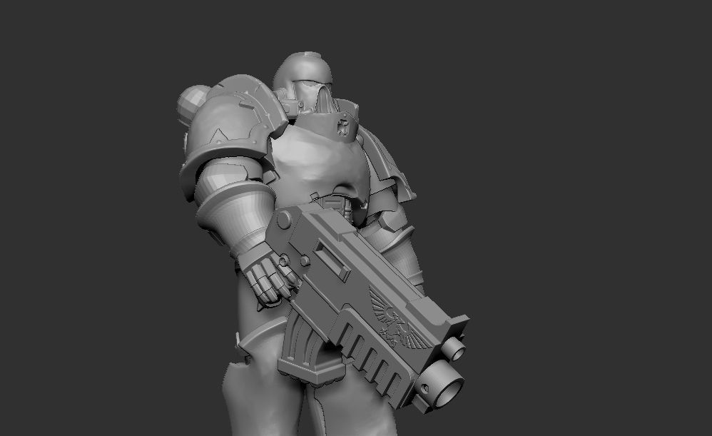 Space Marine 3D Model CGTrader