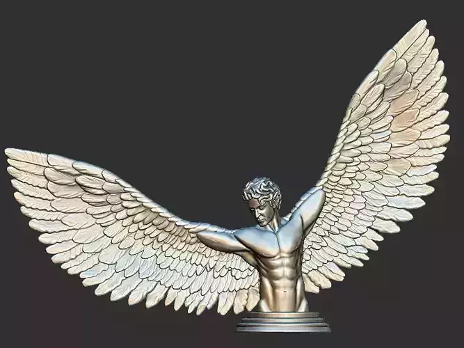 Flying Man Creature  3D print model