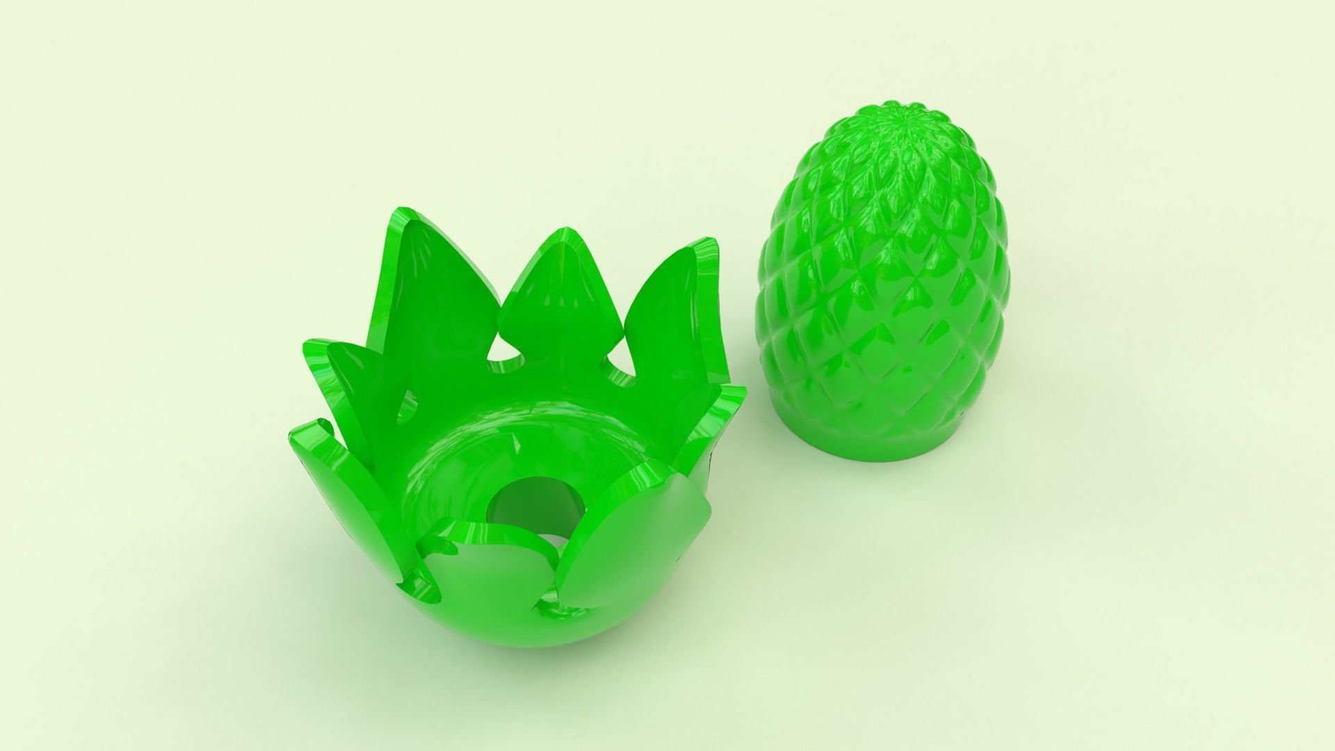 Pine cone decoration 3D print model_1