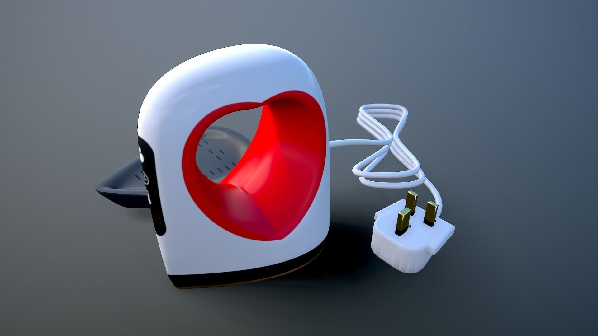 Heat Press Mini Low-poly 3D model_8