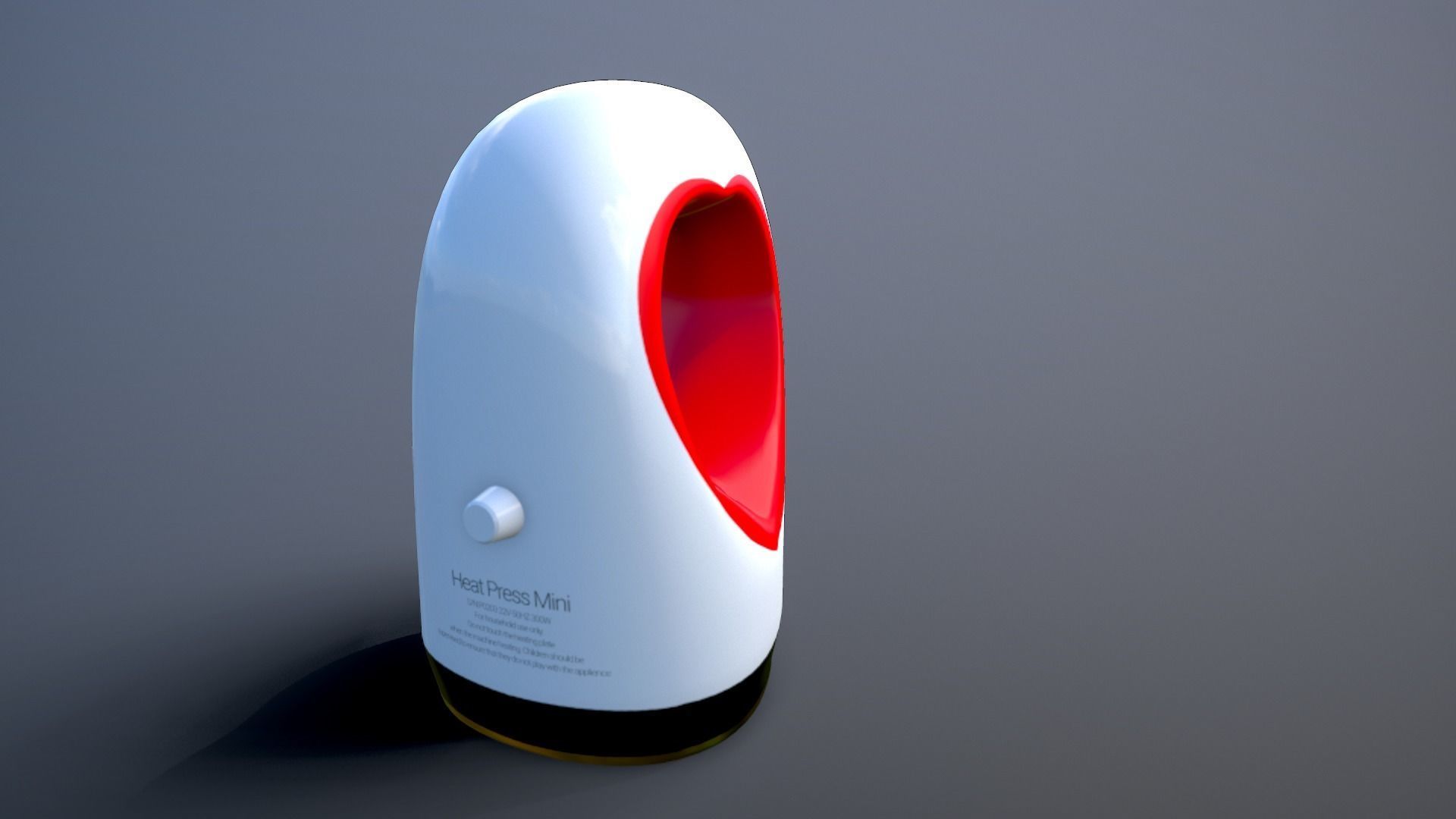 Heat Press Mini Low-poly 3D model_13