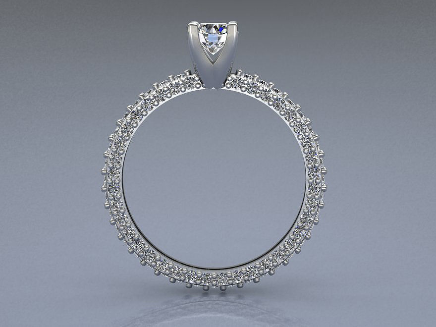 wedding rings 3D print model_4