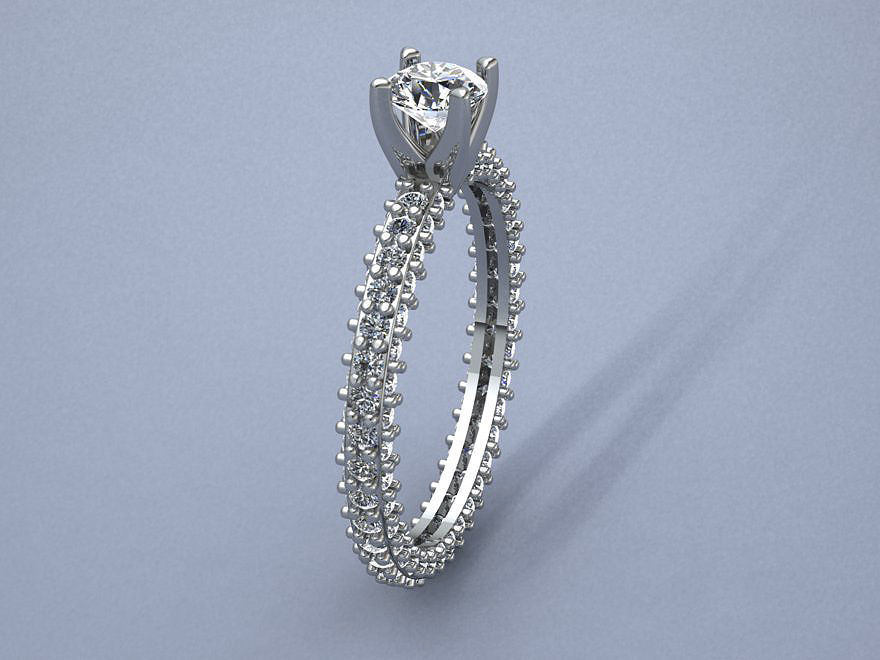 wedding rings 3D print model_6
