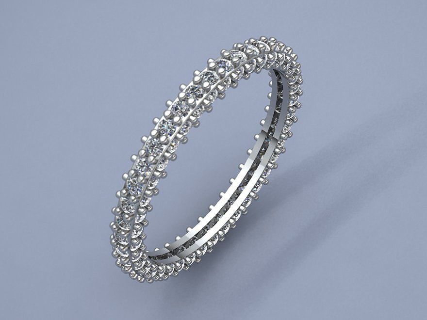 wedding rings 3D print model_7