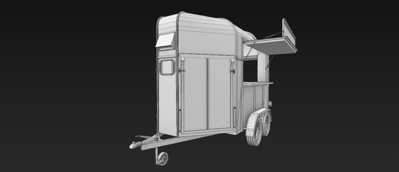 Food Stall 3D model_13
