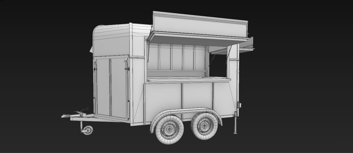 Food Stall 3D model_8