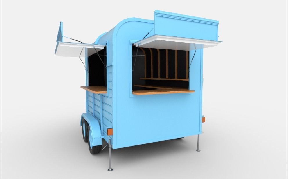 Food Stall 3D model_6