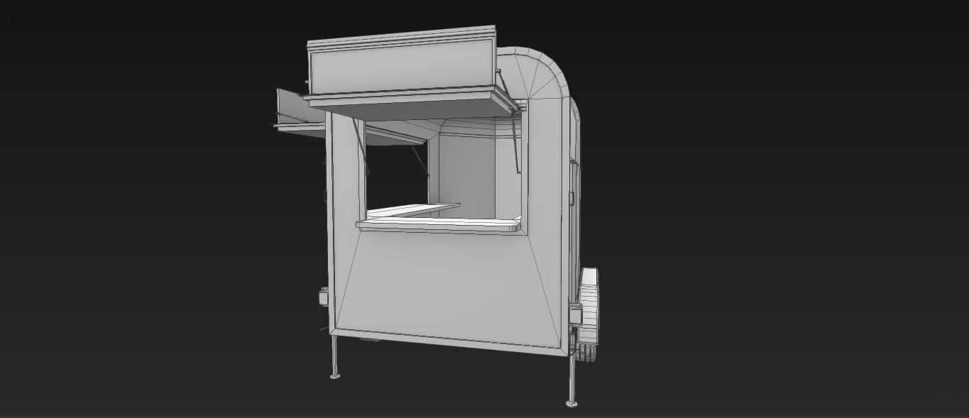 Food Stall 3D model_10