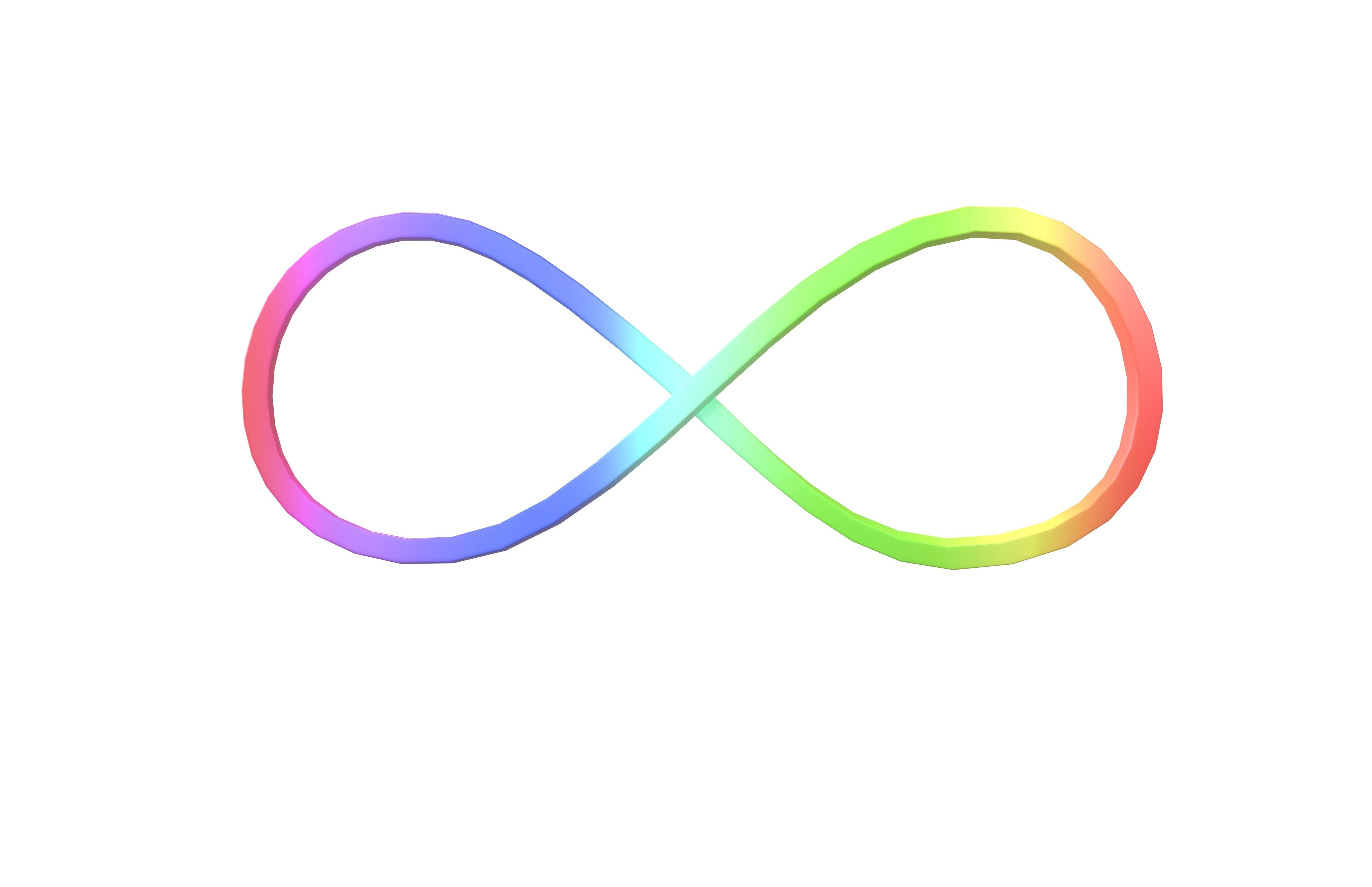 Infinity Symbol v4 004 Low-poly 3D model_2