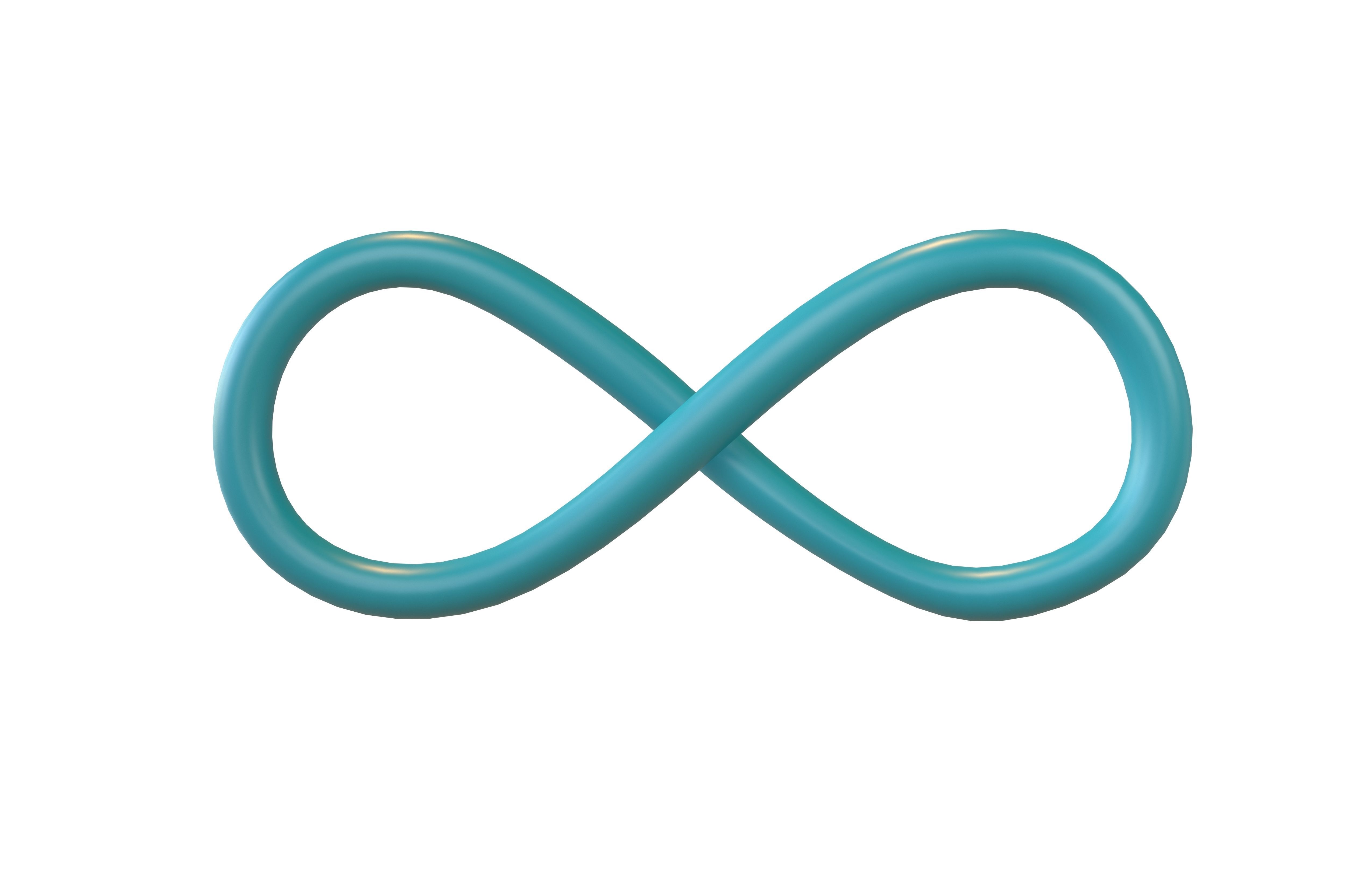 Infinity Symbol v5 003 Low-poly 3D model_2