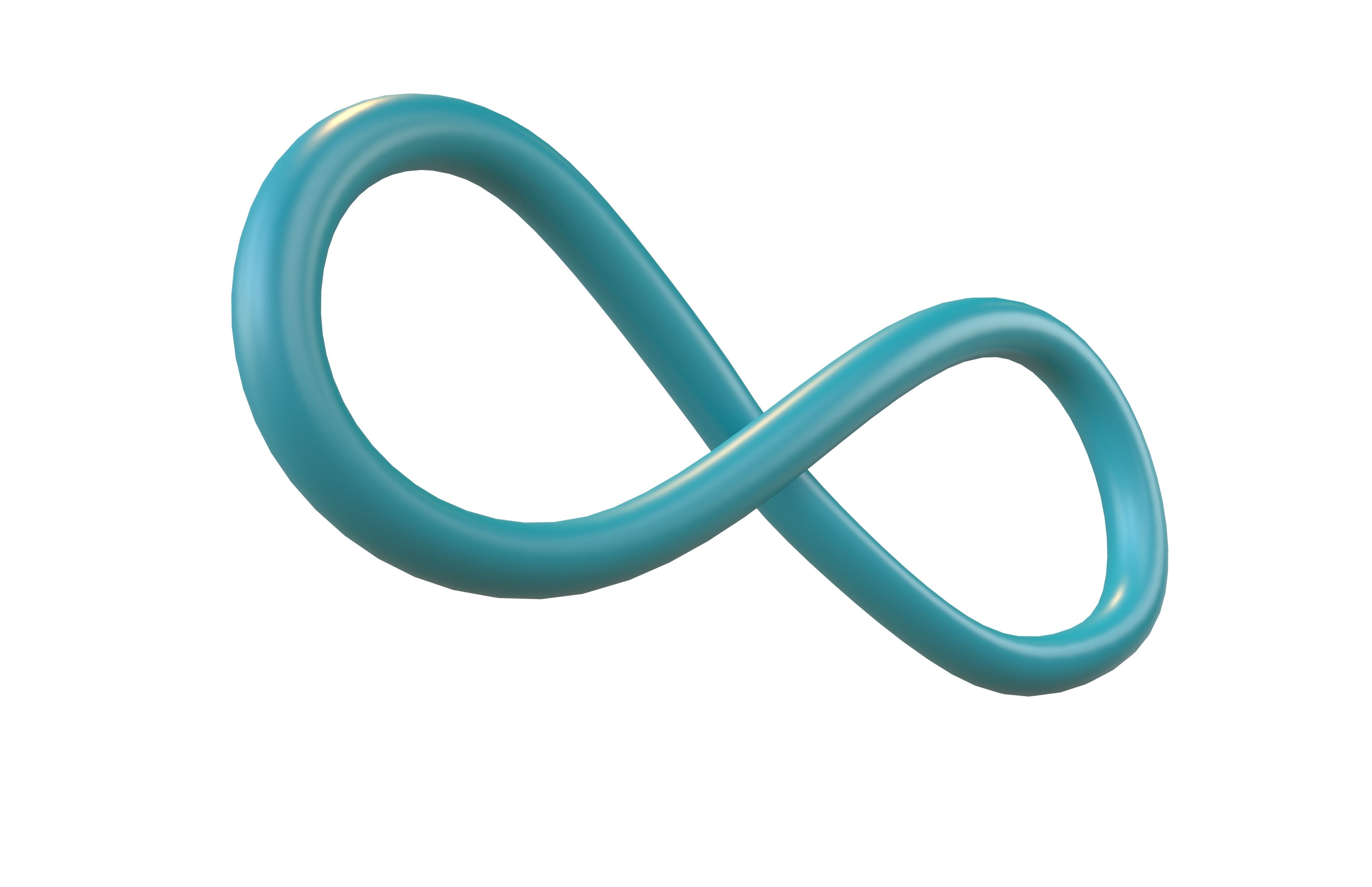 Infinity Symbol v5 003 Low-poly 3D model_1