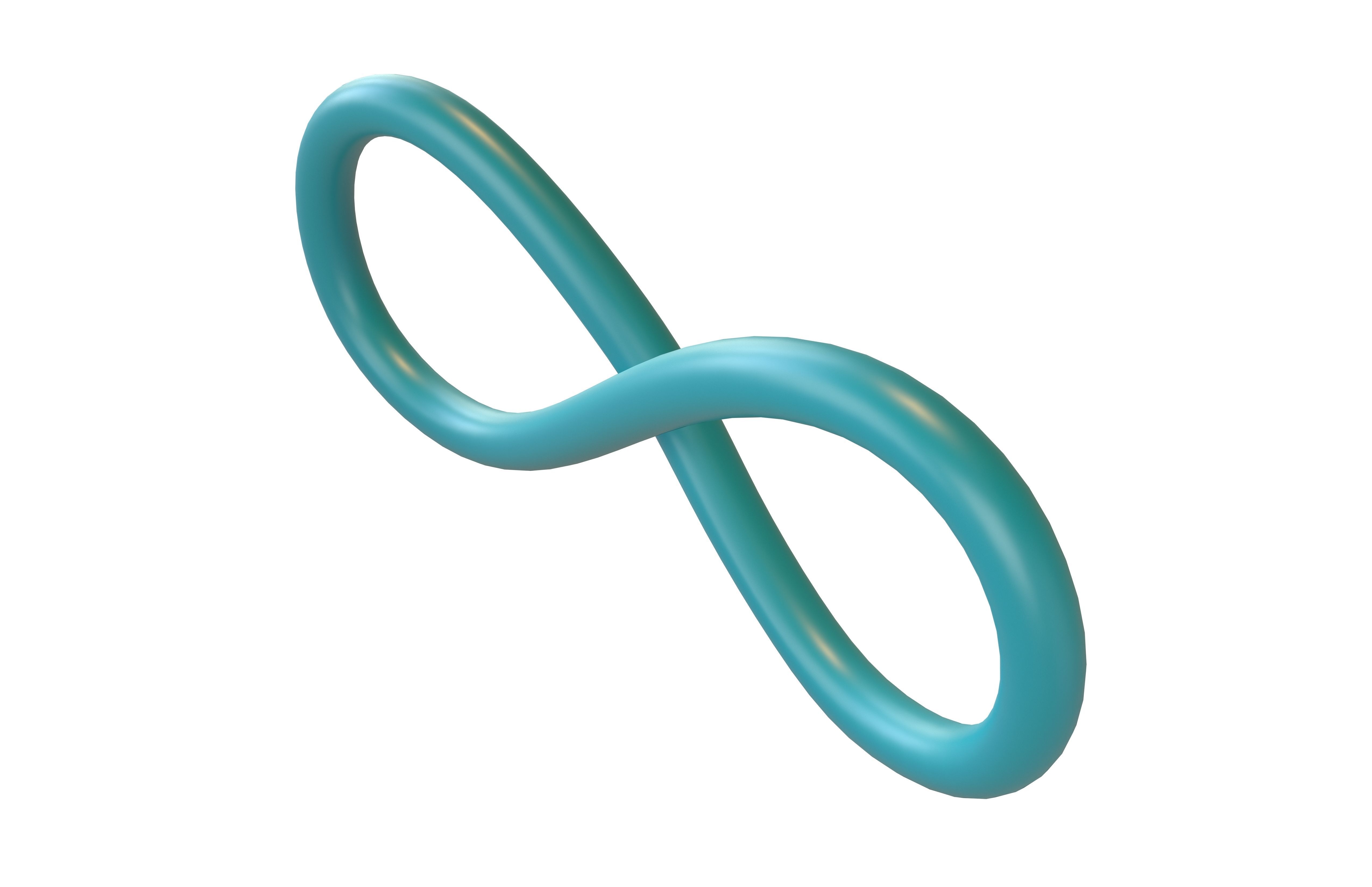 Infinity Symbol v5 003 Low-poly 3D model_3