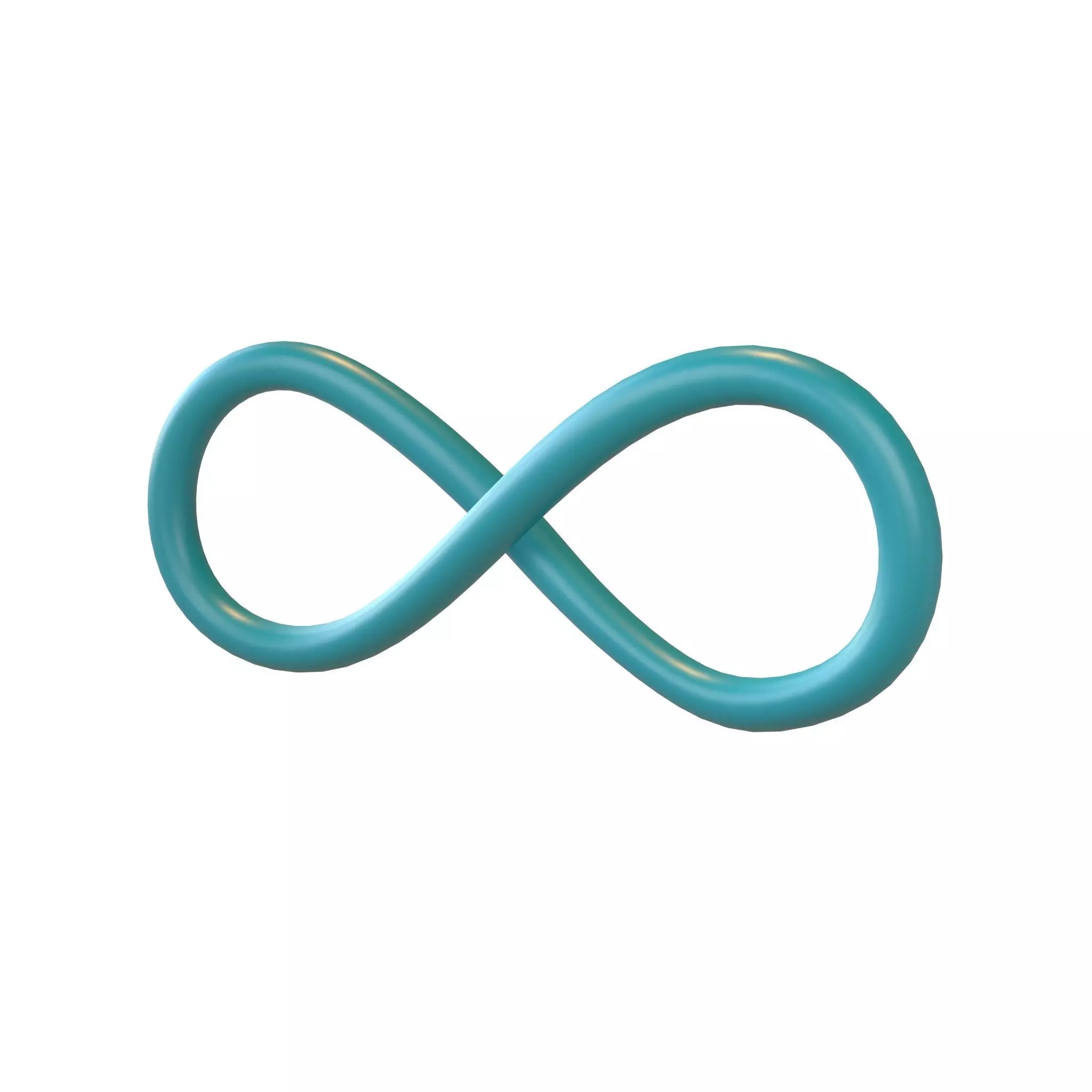 Infinity Symbol v5 003 Low-poly 3D model_0