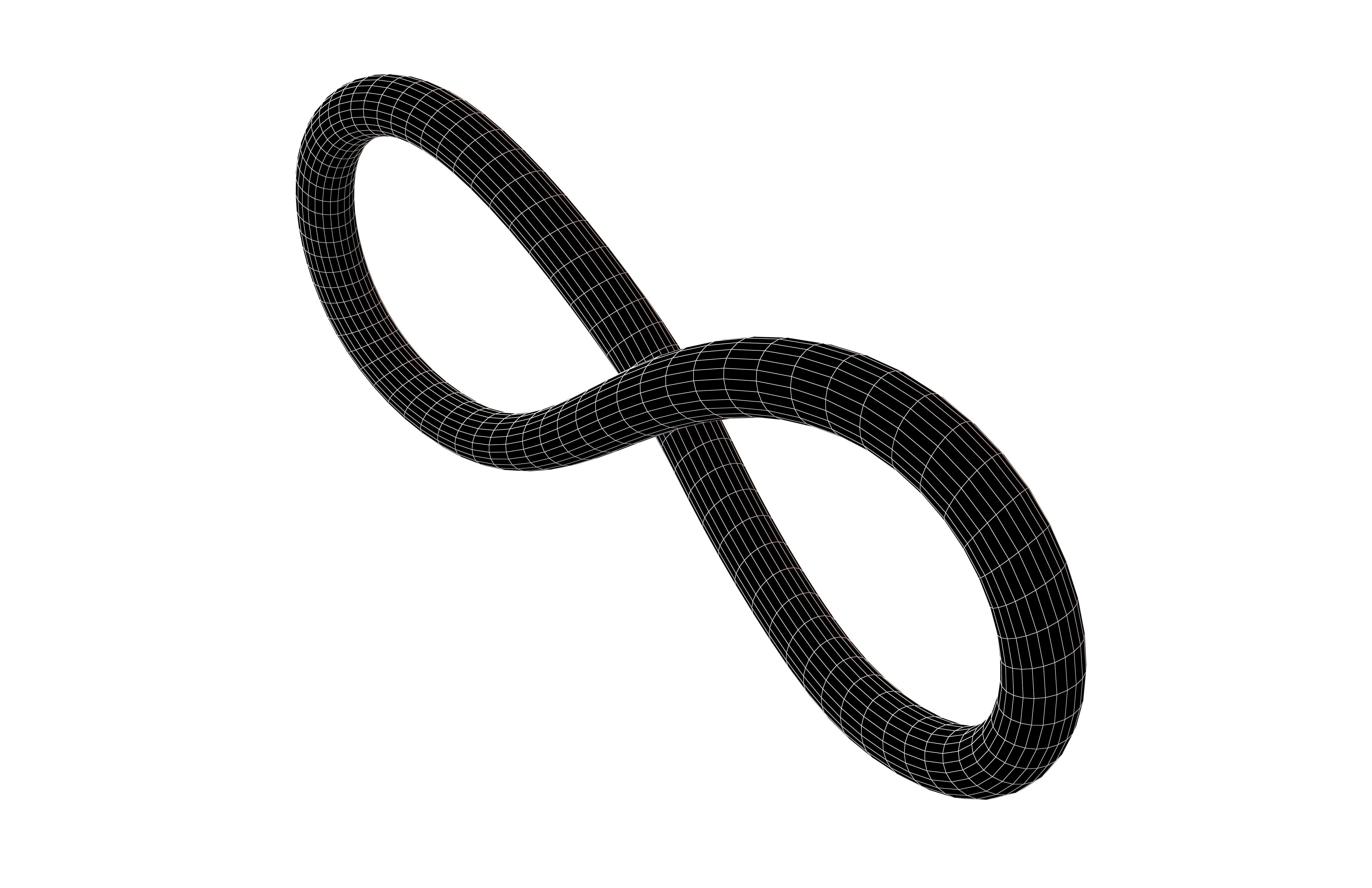 Infinity Symbol v5 004 Low-poly 3D model_6