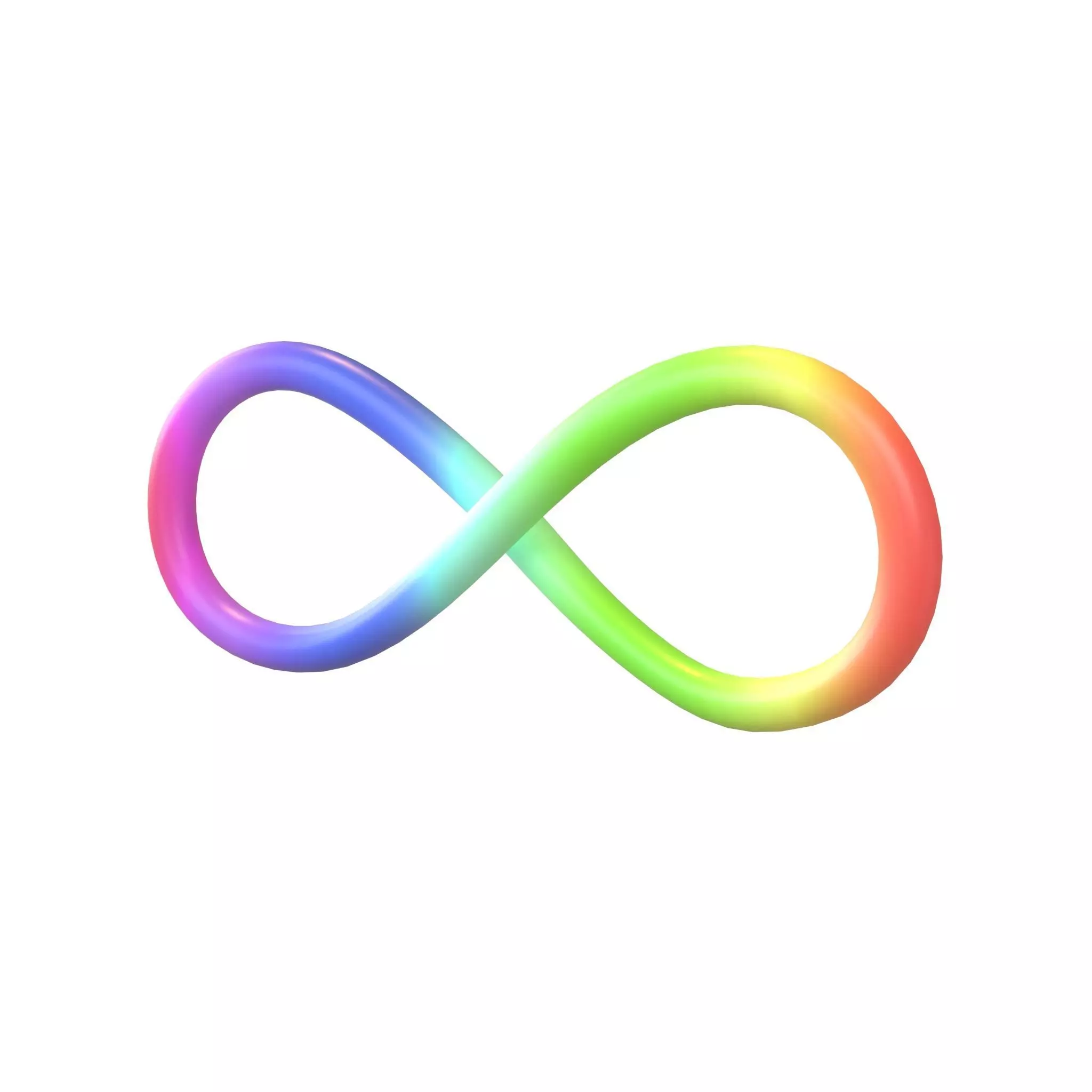 Infinity Symbol v5 004 Low-poly 3D model_0