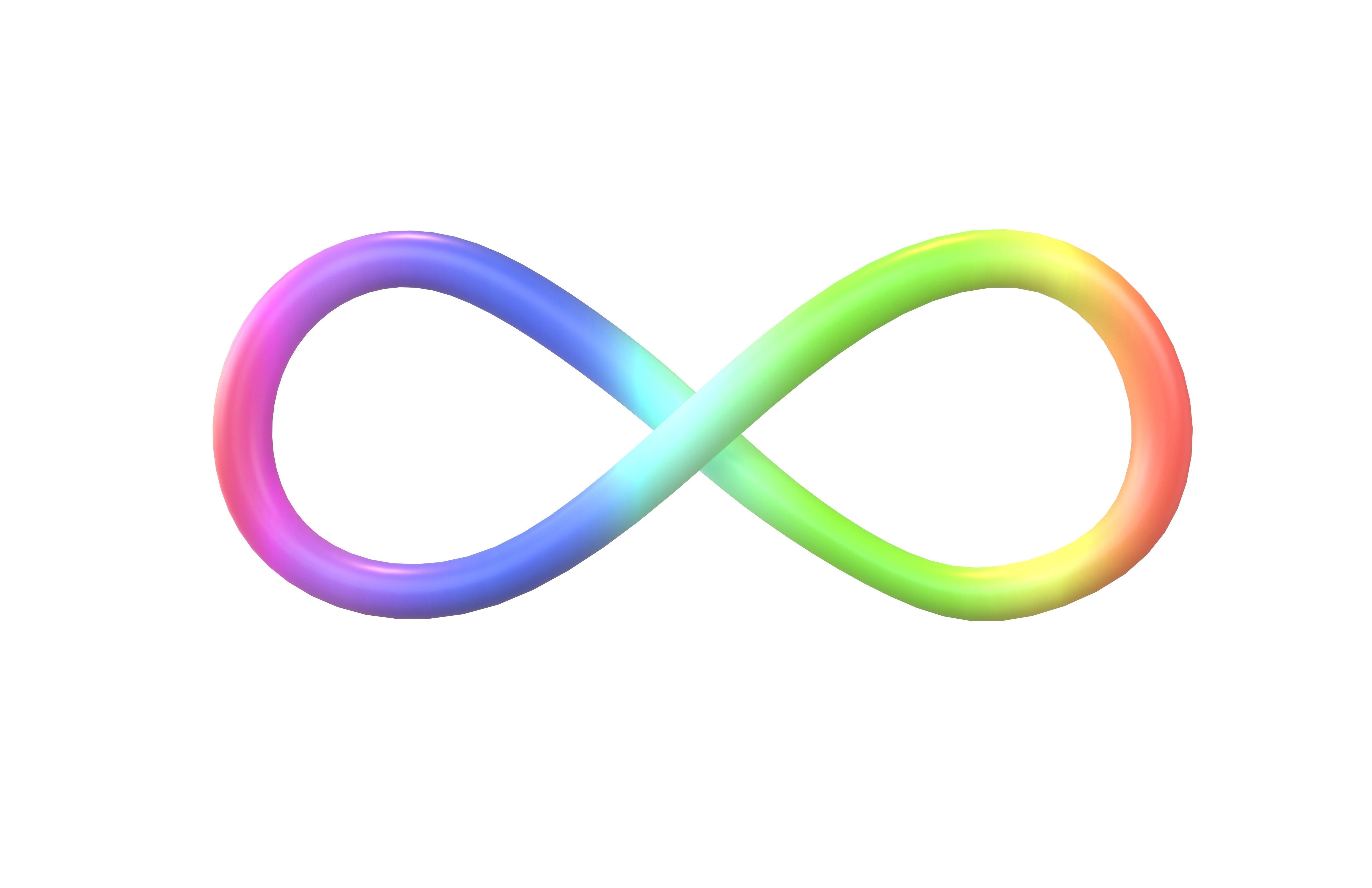 Infinity Symbol v5 004 Low-poly 3D model_1