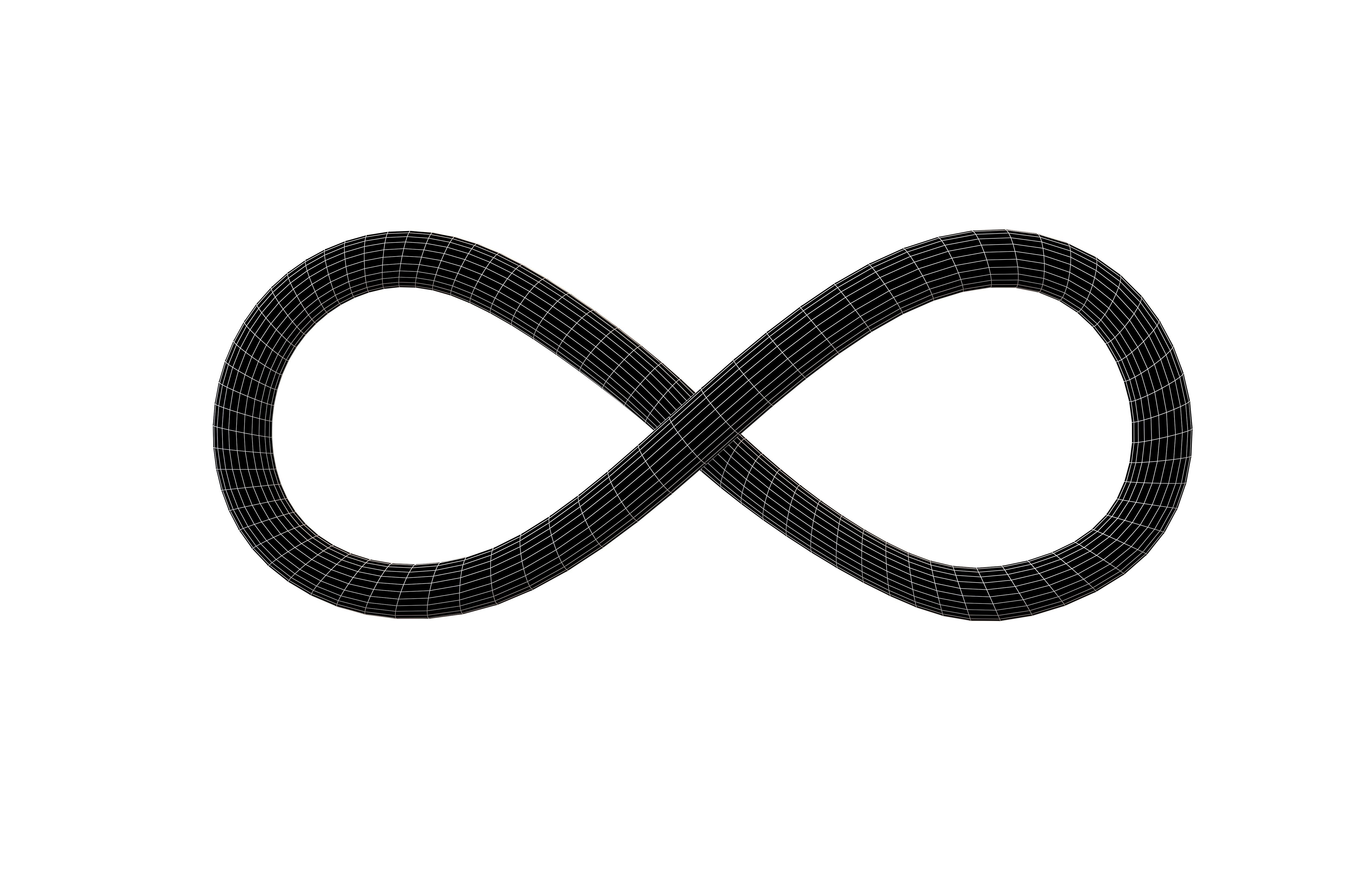 Infinity Symbol v5 004 Low-poly 3D model_5