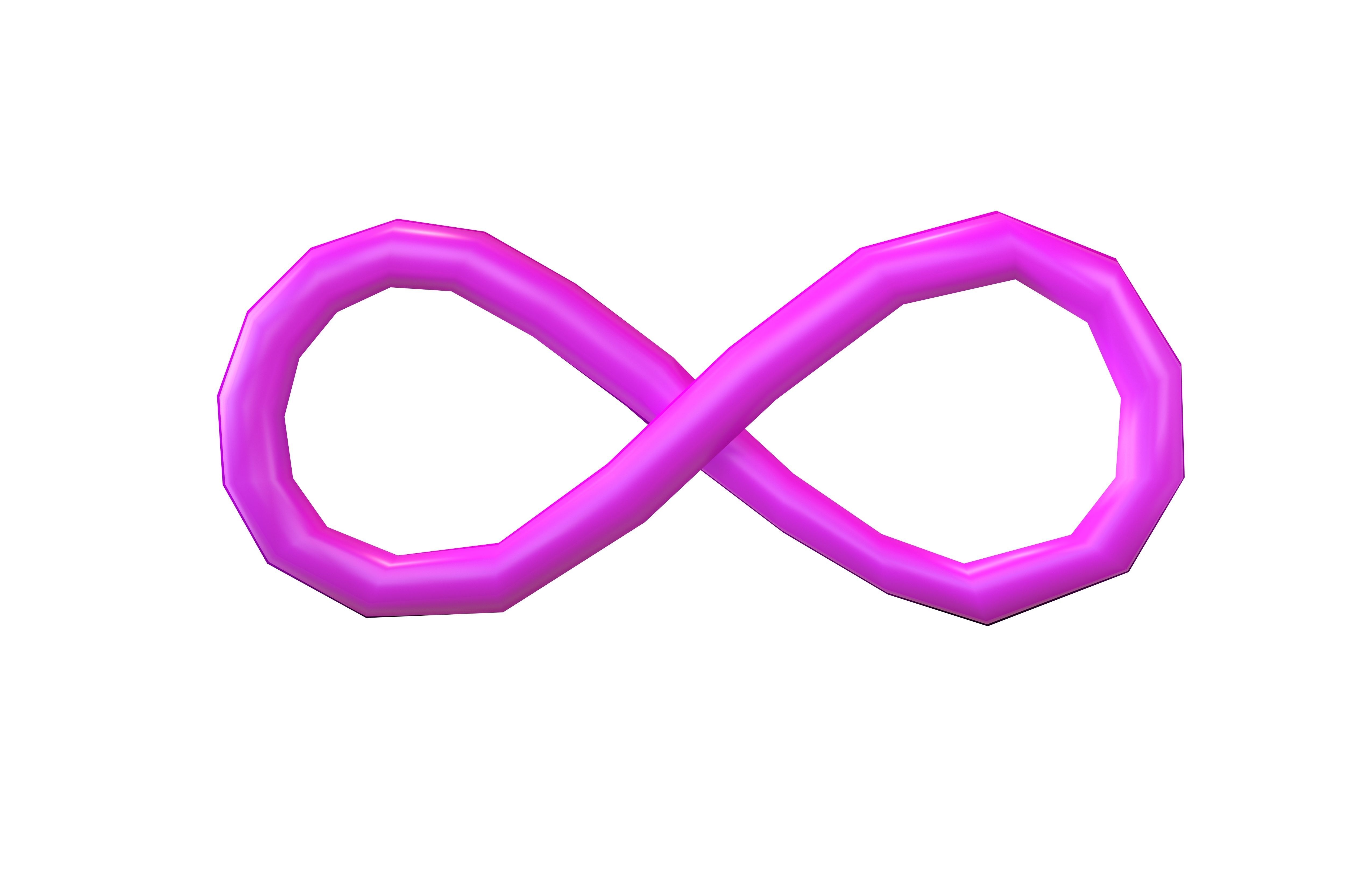 Infinity Symbol v6 002 Low-poly 3D model_1