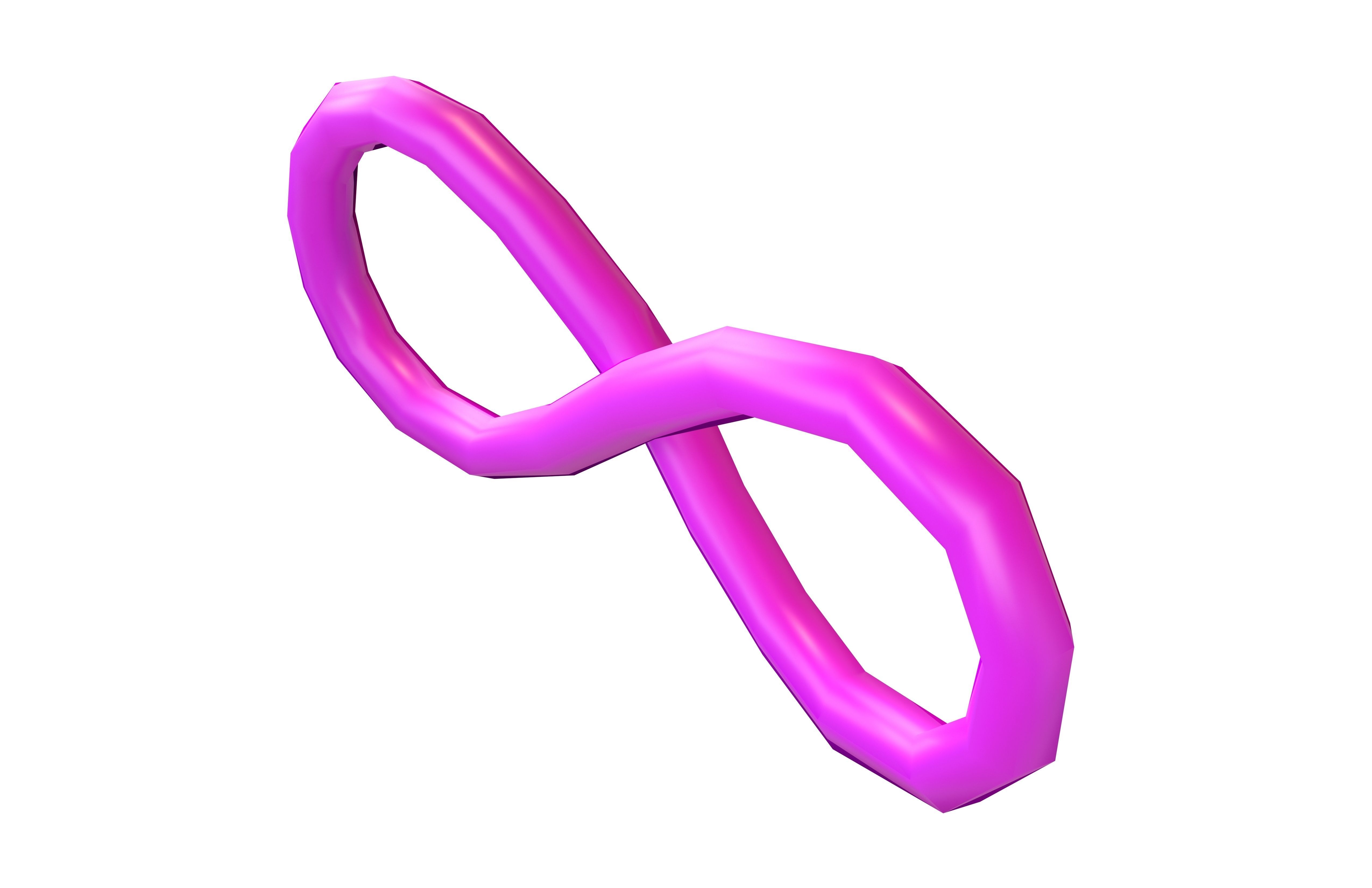 Infinity Symbol v6 002 Low-poly 3D model_2