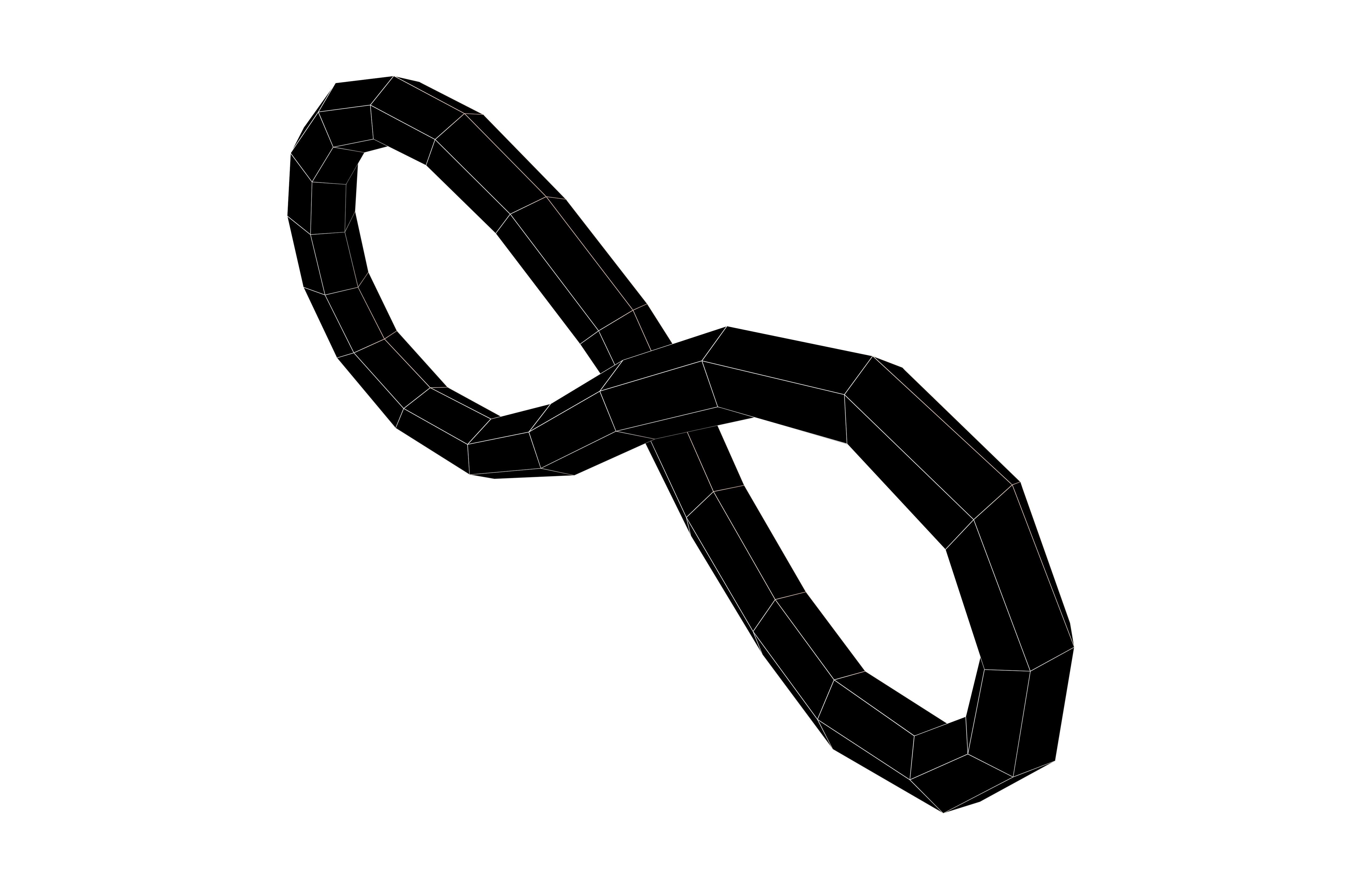 Infinity Symbol v6 002 Low-poly 3D model_4