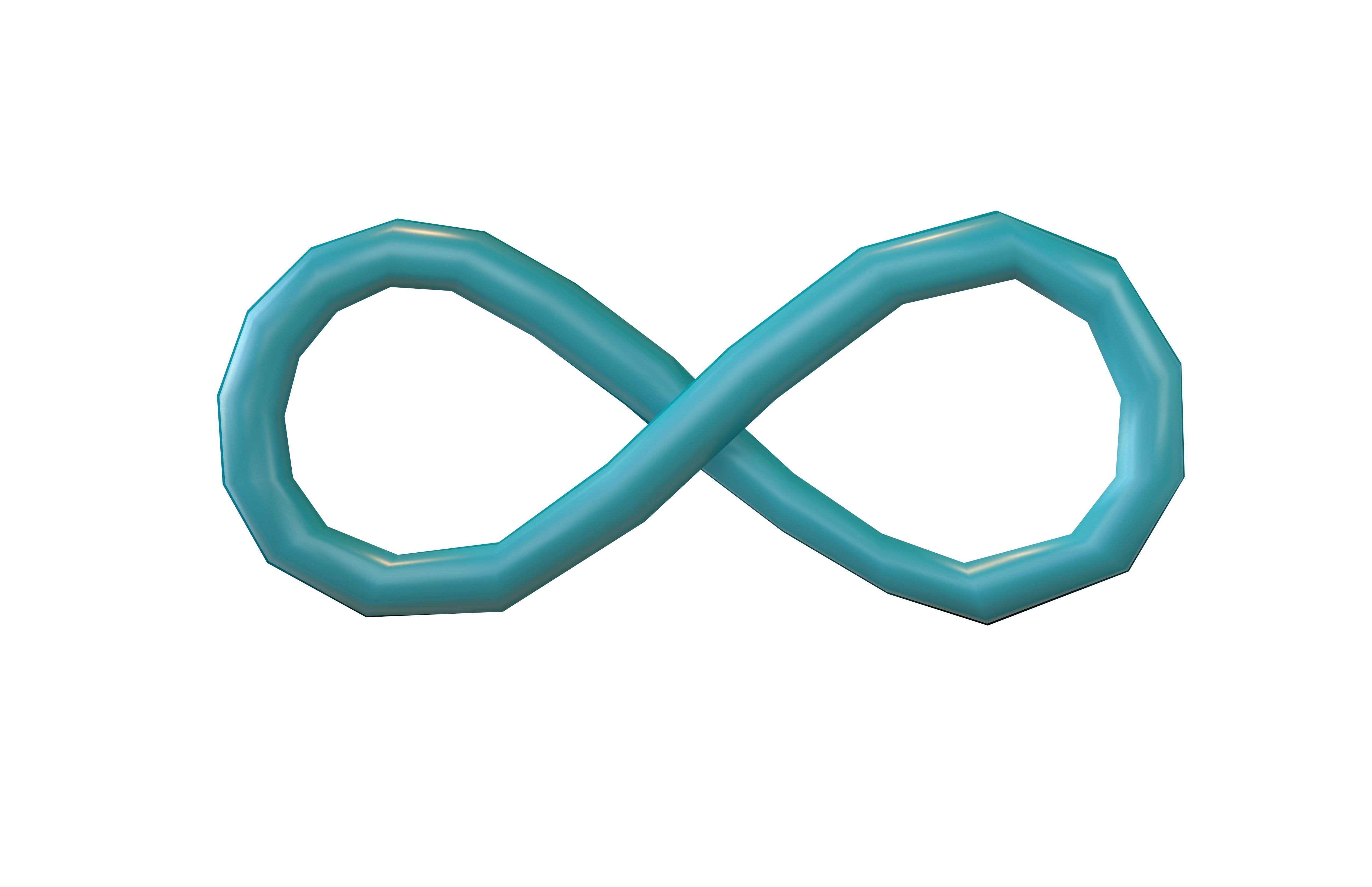 Infinity Symbol v6 003 Low-poly 3D model_1