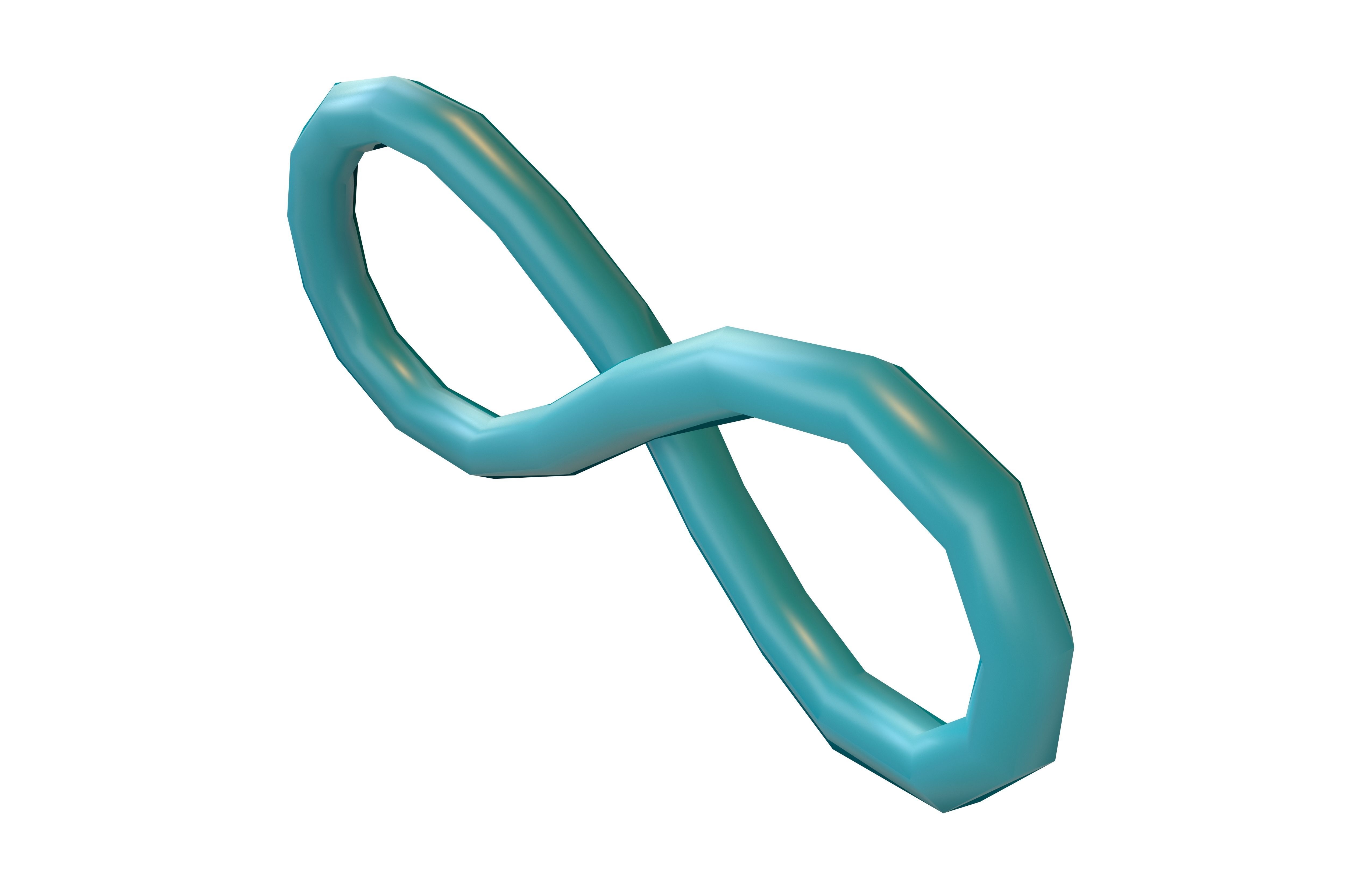 Infinity Symbol v6 003 Low-poly 3D model_2