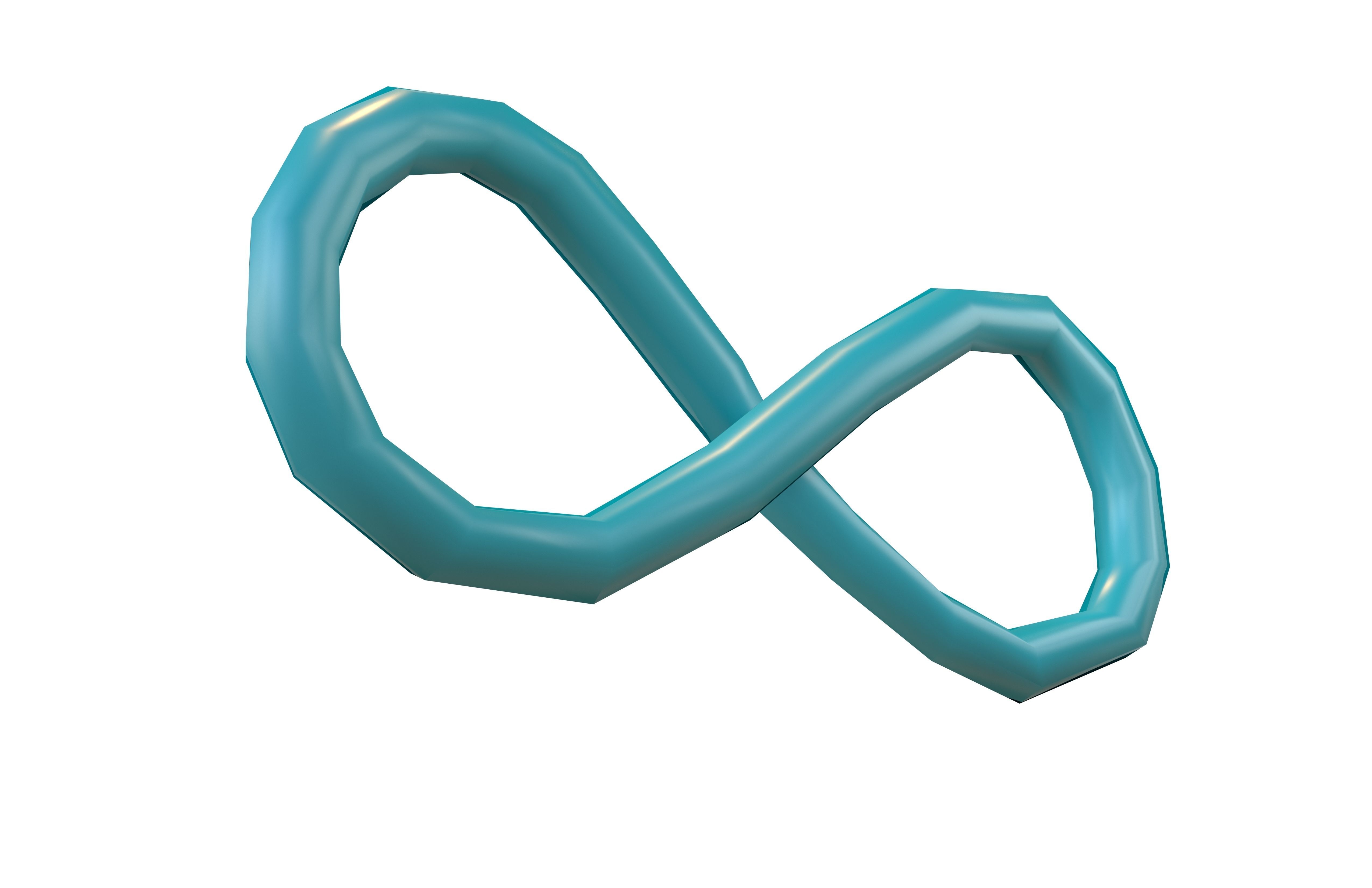 Infinity Symbol v6 003 Low-poly 3D model_3